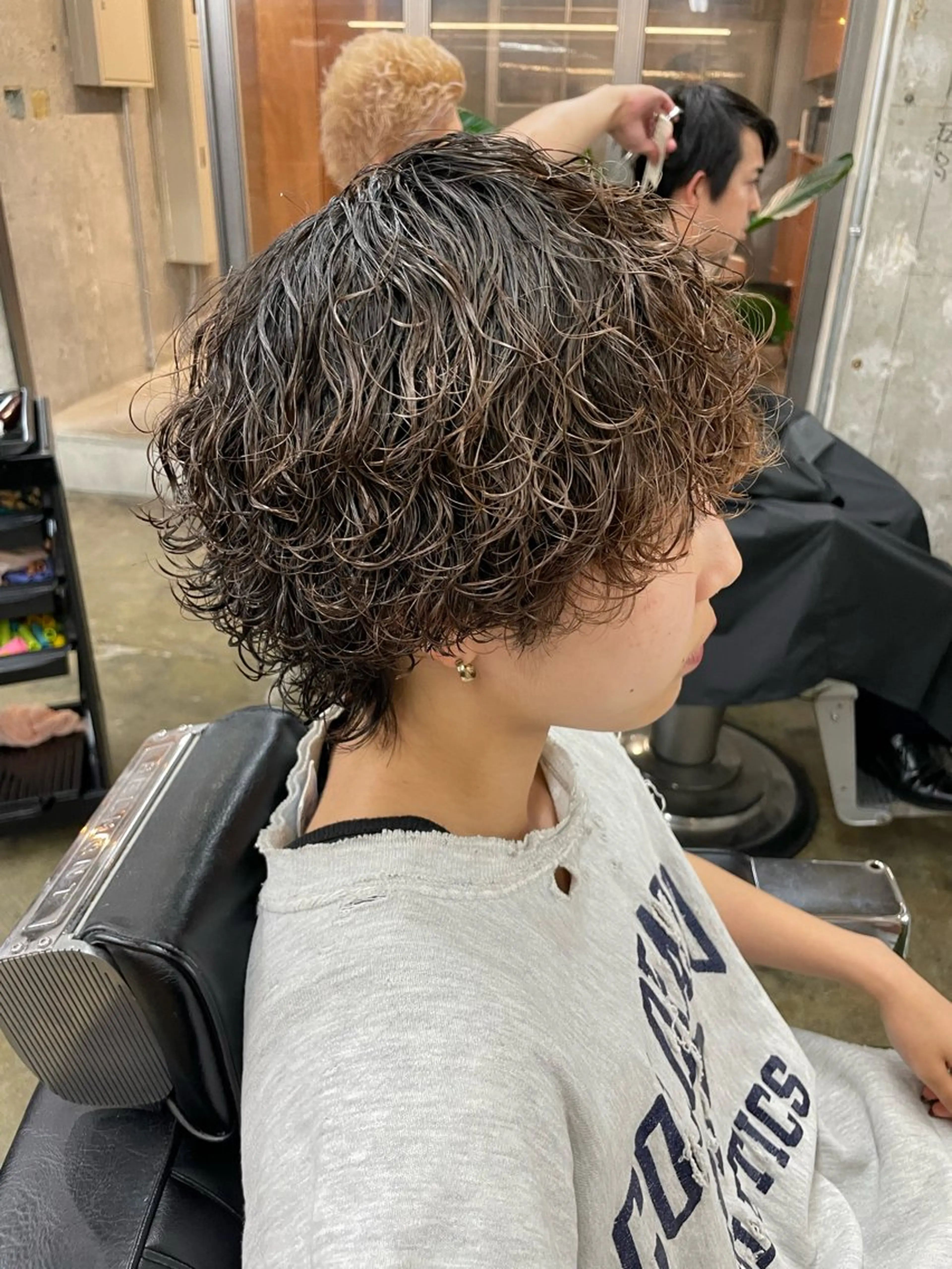 ショート カラー パーマ ヘアアレンジ メンズ カット パーマ トリートメント Lond  LOGAN所属・亀井隆汰/メンズ専門 パーマ特化美容師のヘアスタイル