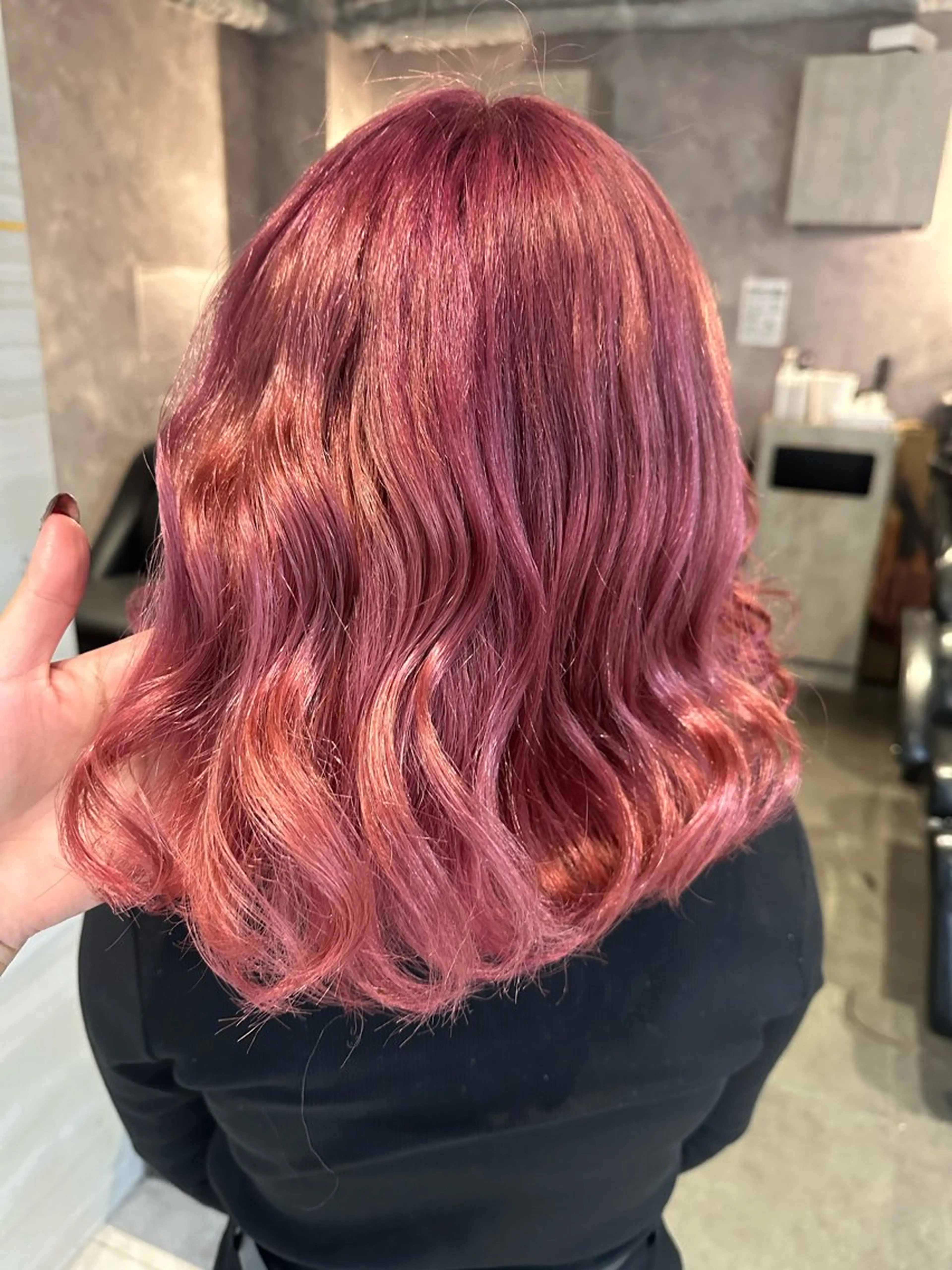 ミディアム カラー ブリーチ ラベンダーカラー ピンクカラー ピンクラベンダー Hina🐣 elubylovisのヘアスタイル