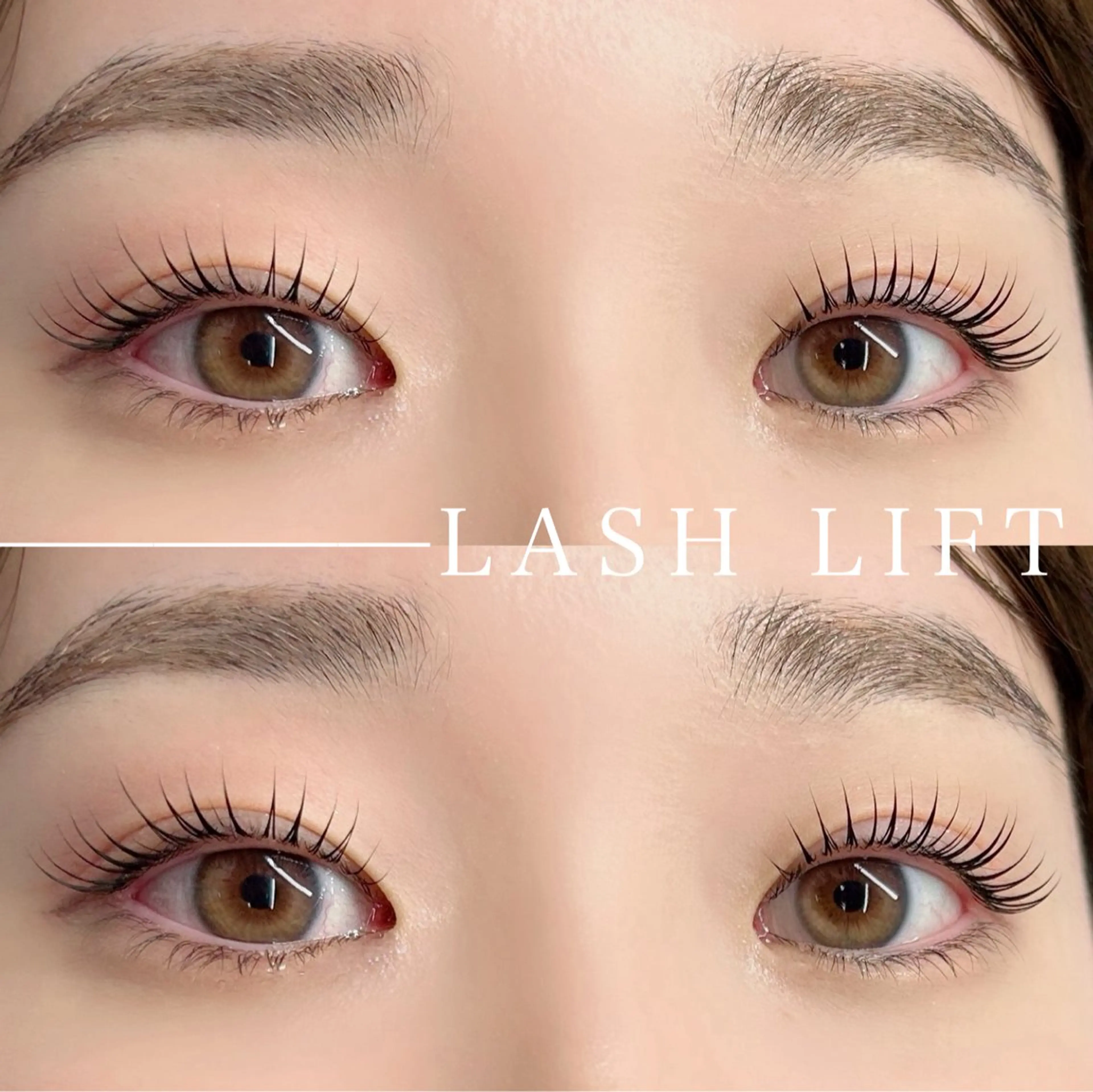 マツエク・マツパ フラットラッシュ パリジェンヌラッシュリフト まつげパーマ 下まつげエクステ 一重×まつ毛パーマ melanie.所属・melanie. 和田の眉毛・アイブロウイメージ