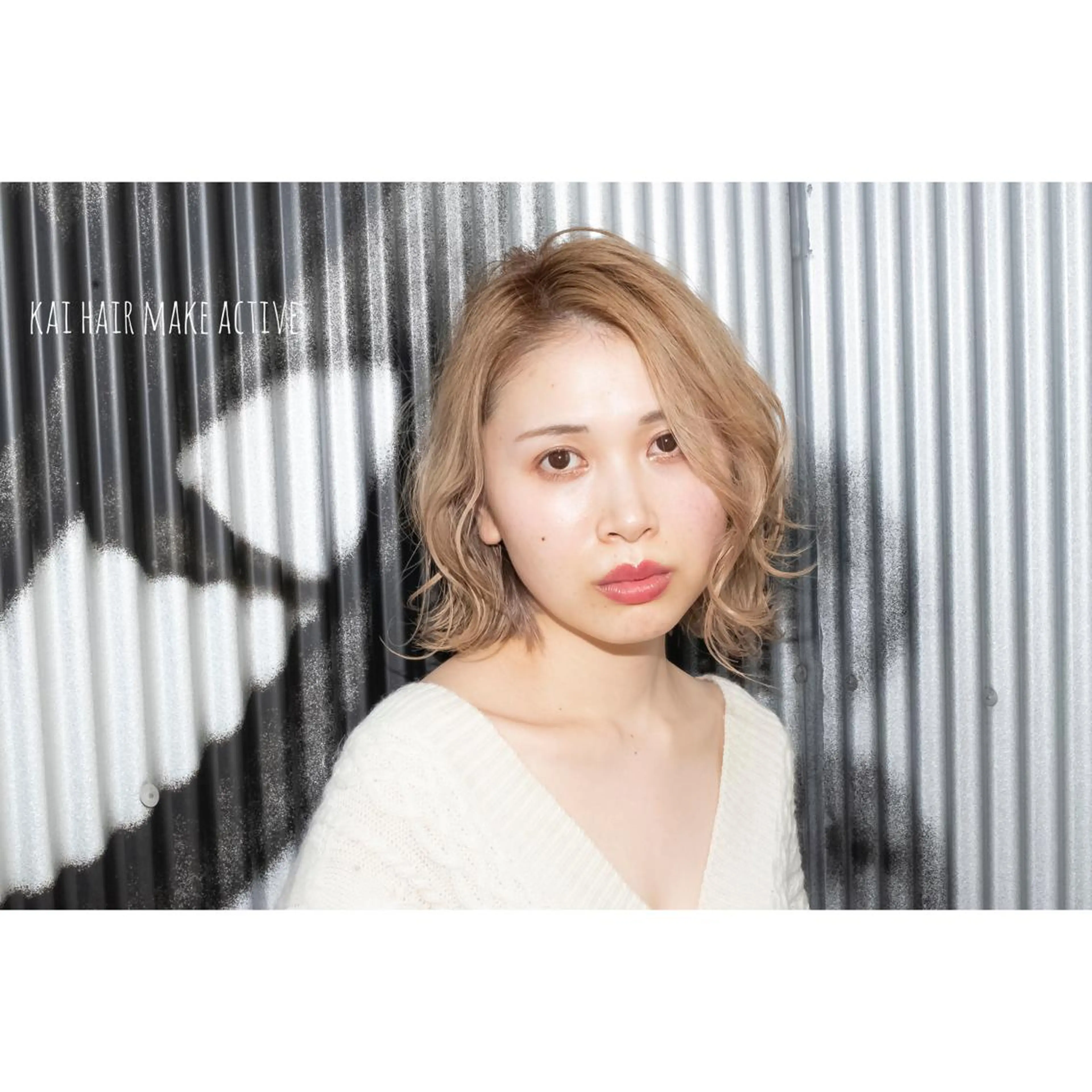 ミディアム ヘアアレンジ カット ヘアカラー トリートメント 坂東 秀幸のヘアスタイル