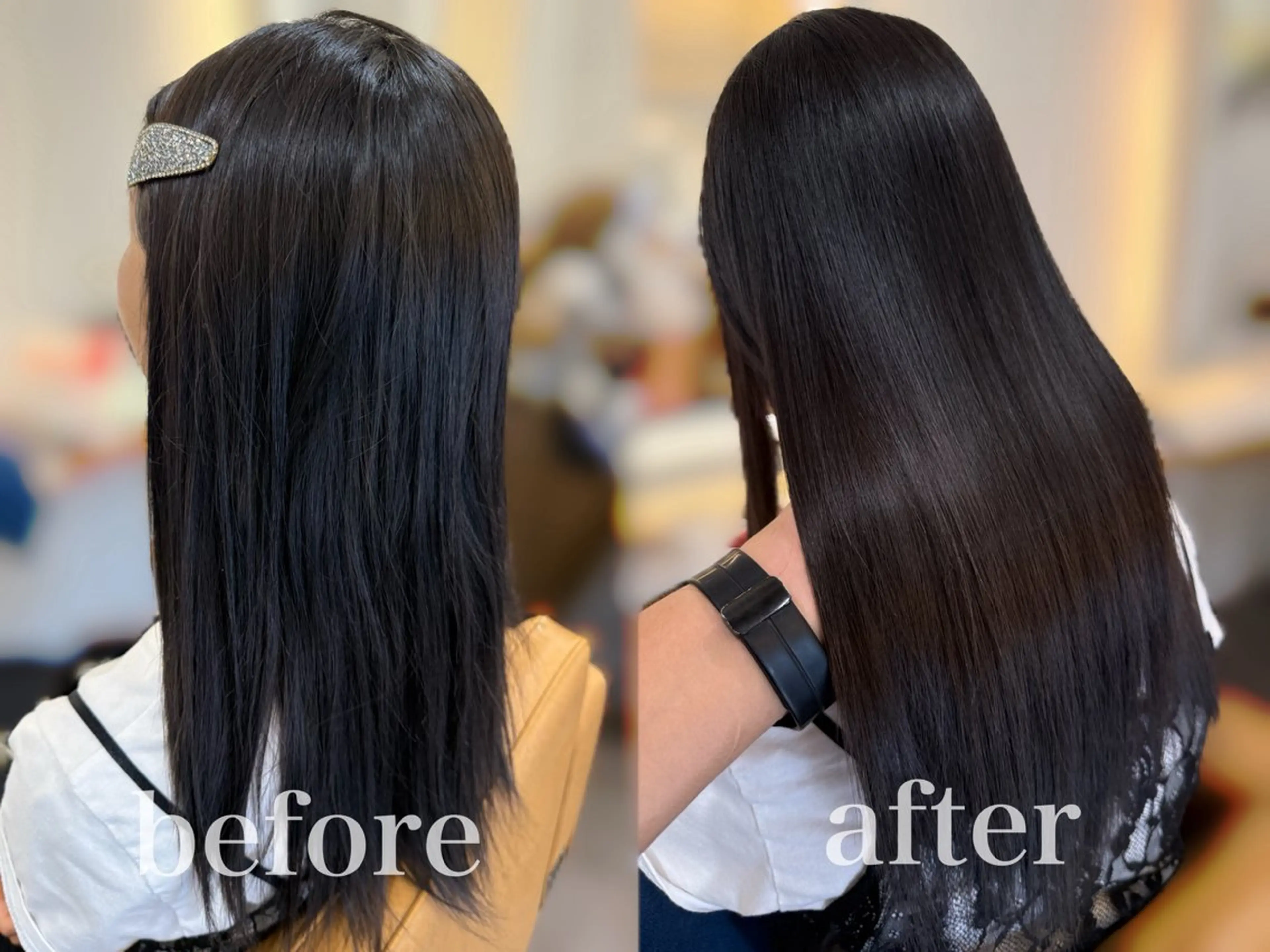 ロング 縮毛矯正 トリートメント 栗林 茉那のヘアスタイル