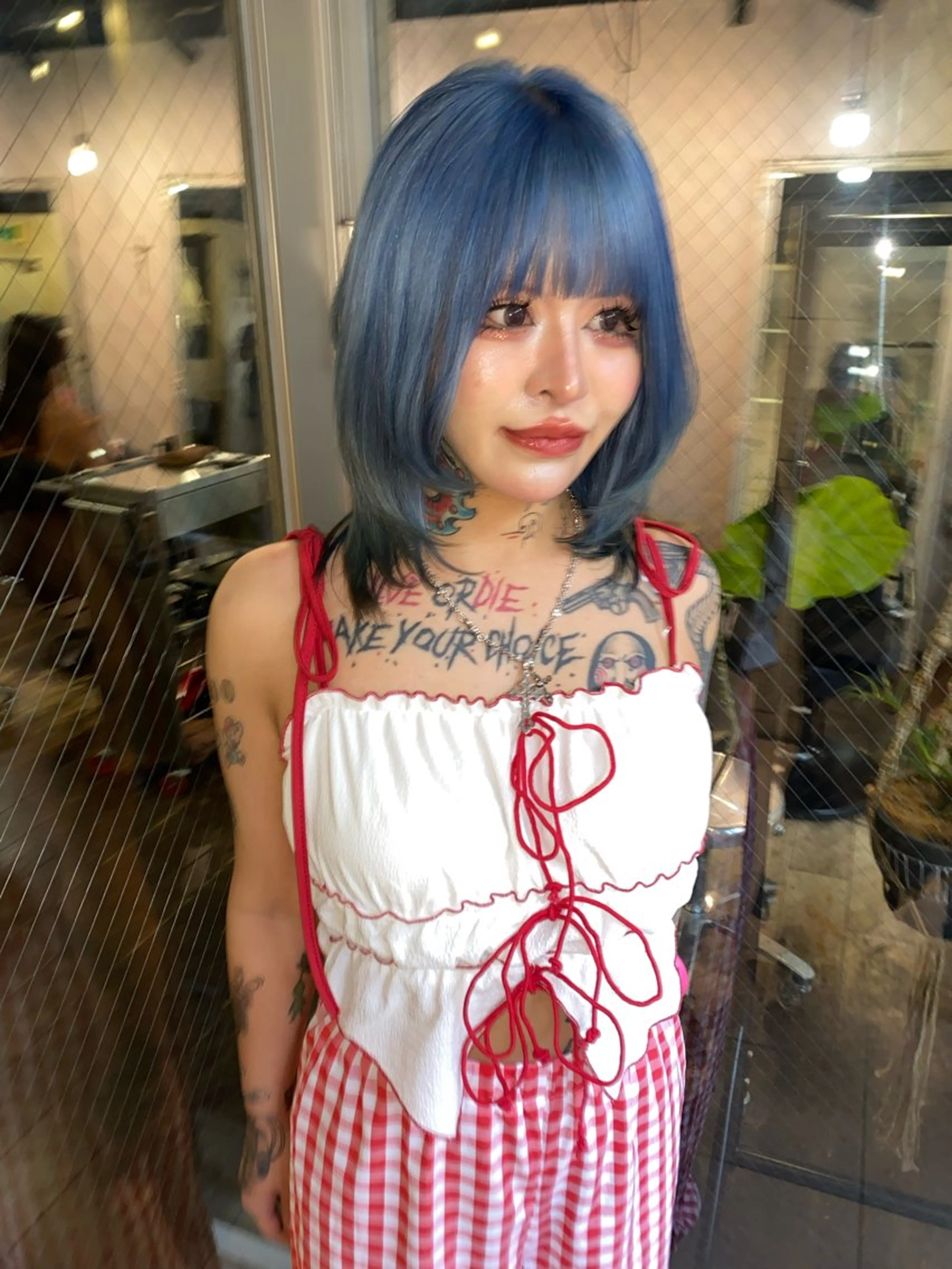 ミディアム カラー ヘアカラー givet所属・心斎橋/デザインカラ ー/海外風/ナツミのヘアスタイル