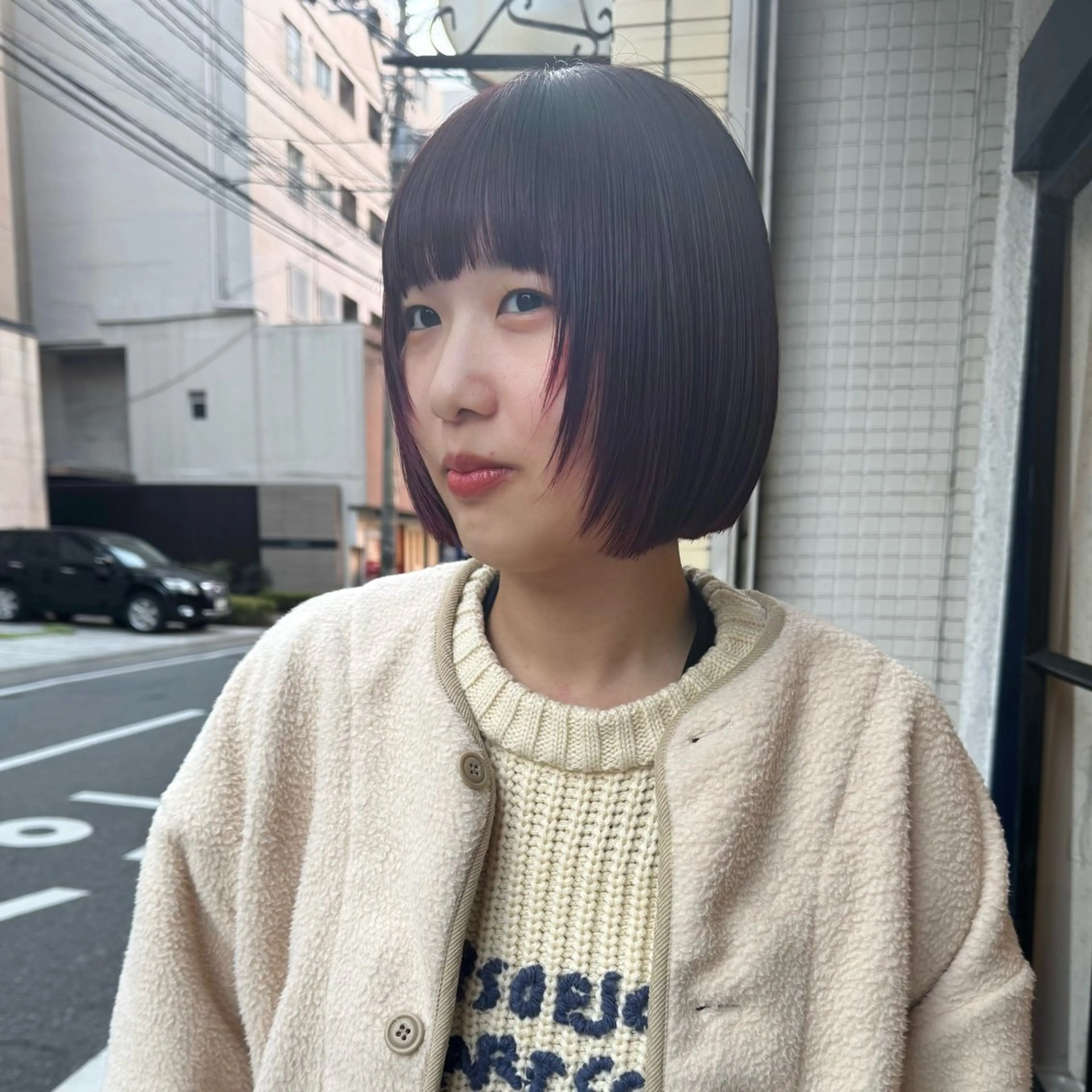 ショート カラー カット ヘアカラー トリートメント Lilu しずくのヘアスタイル