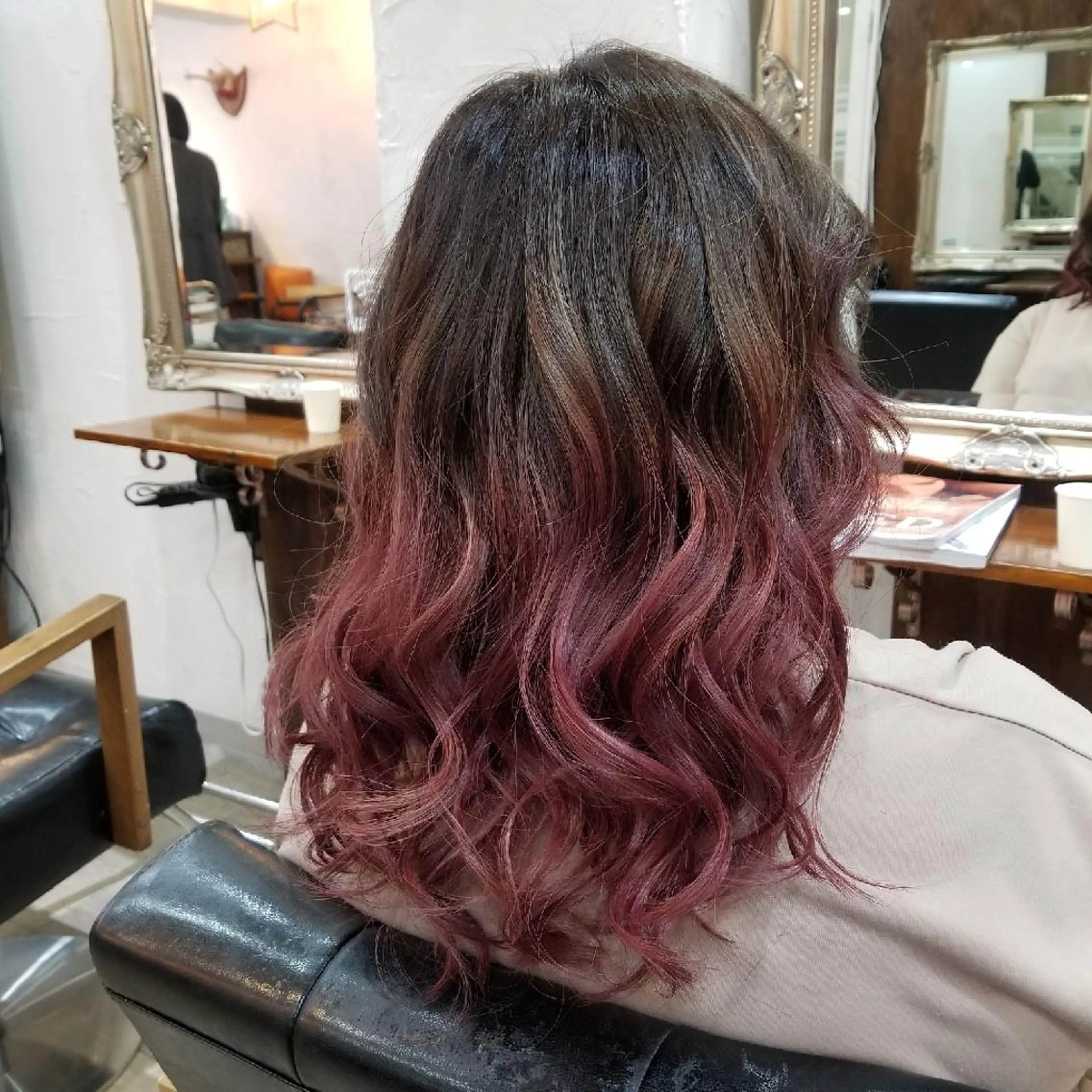 ミディアム カラー bathair  所属・bathair 持田侑祐のヘアスタイル