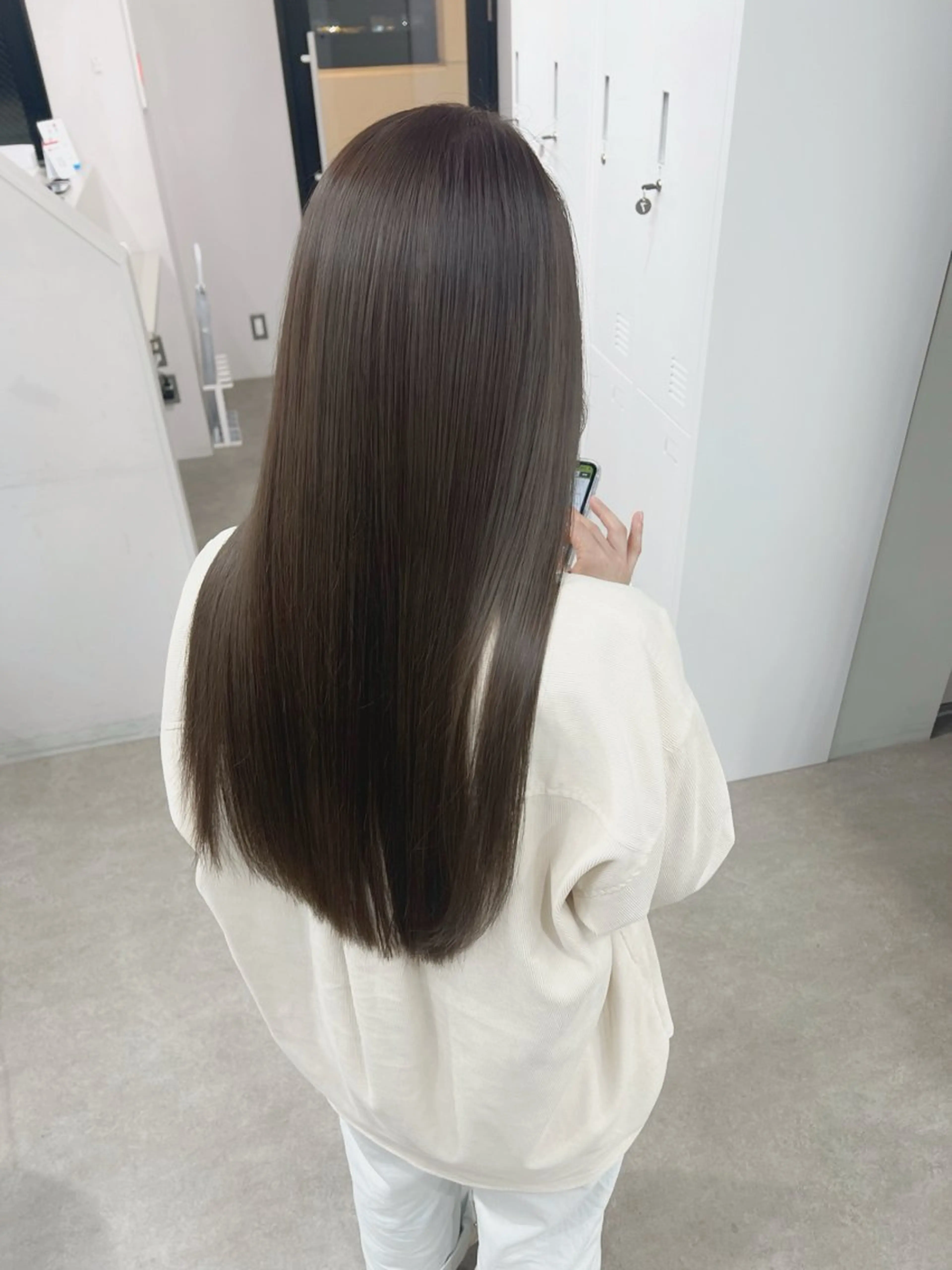 セミロング カラー ブリーチ/髪質改善/ レイヤー/YUTO‎のヘアスタイル