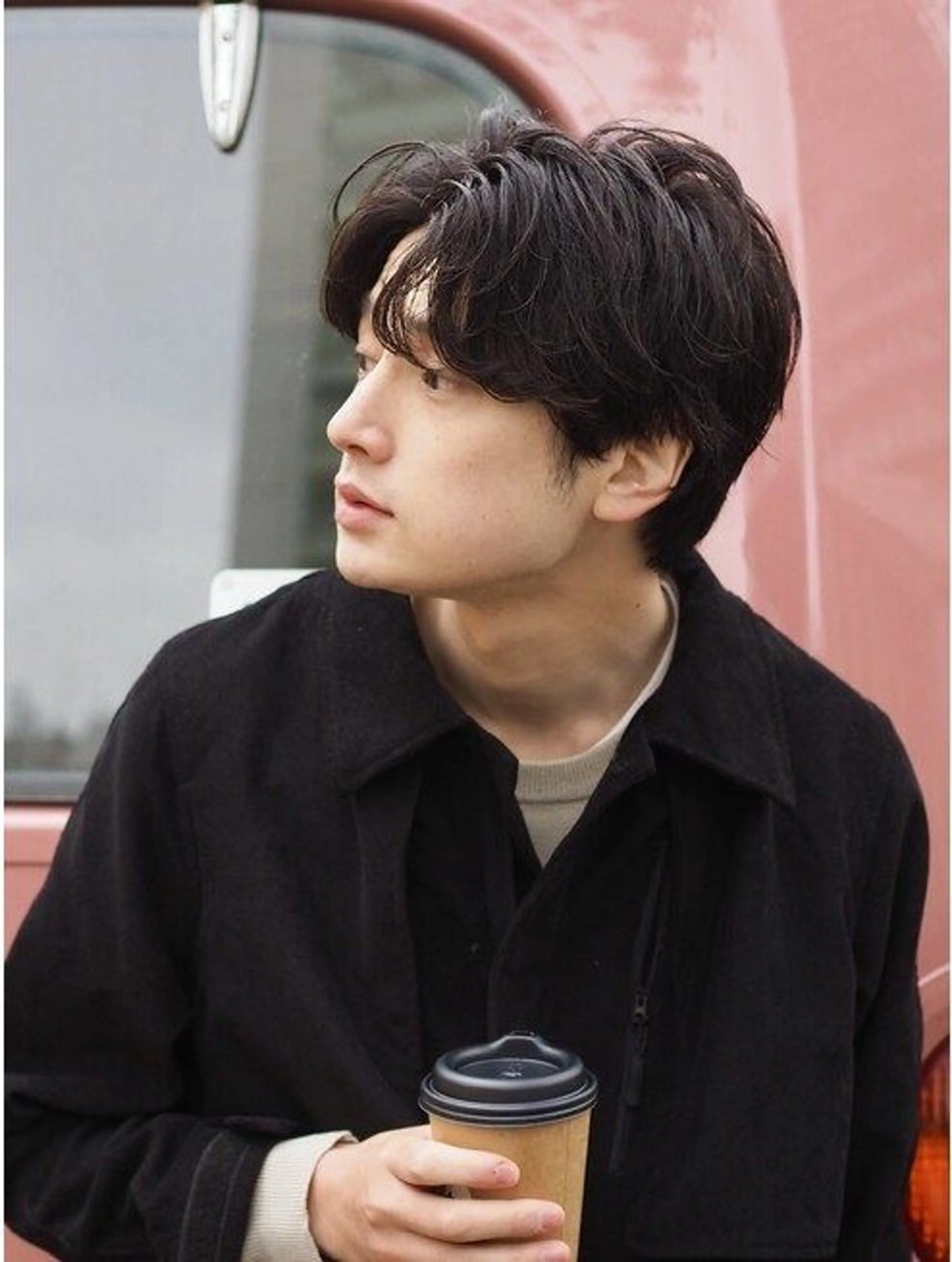 ショート メンズ センターパート カット 垢抜けハイトーン☀／ 笑顔の美容師／しゅんのヘアスタイル