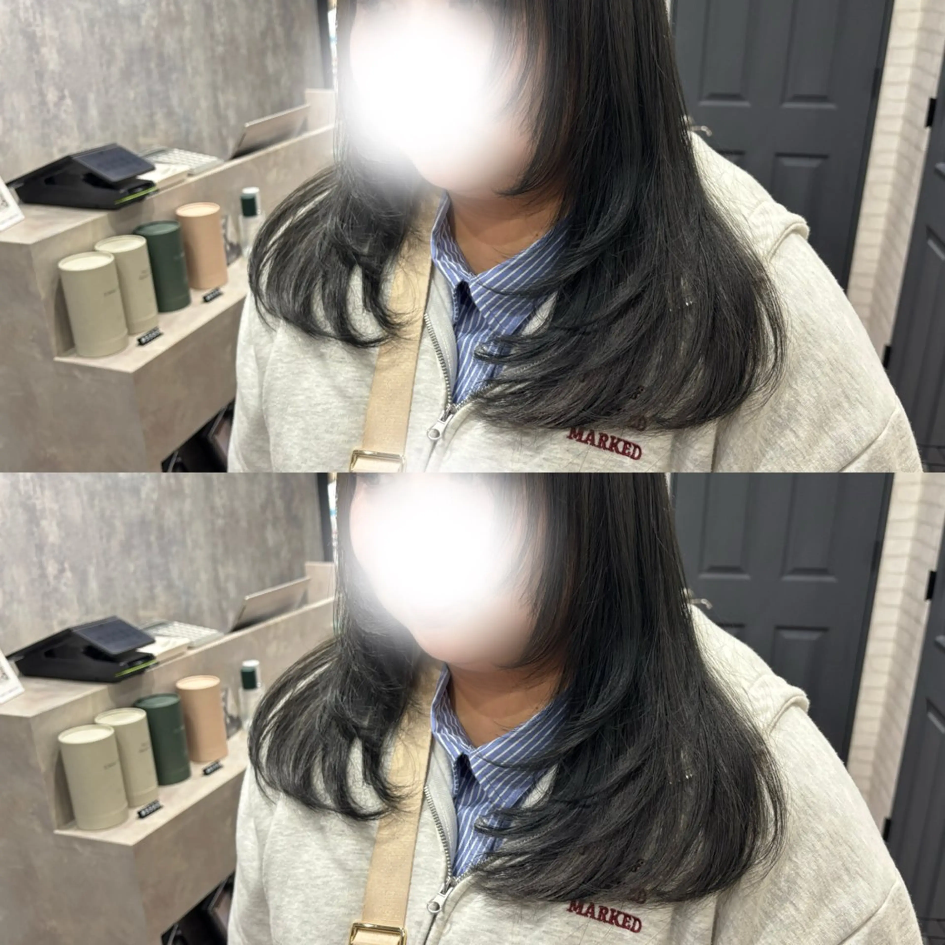 セミロング カラー ヘアアレンジ カット ヘアカラー トリートメント kei/透明感カラー /ベージュ/インナーのヘアスタイル