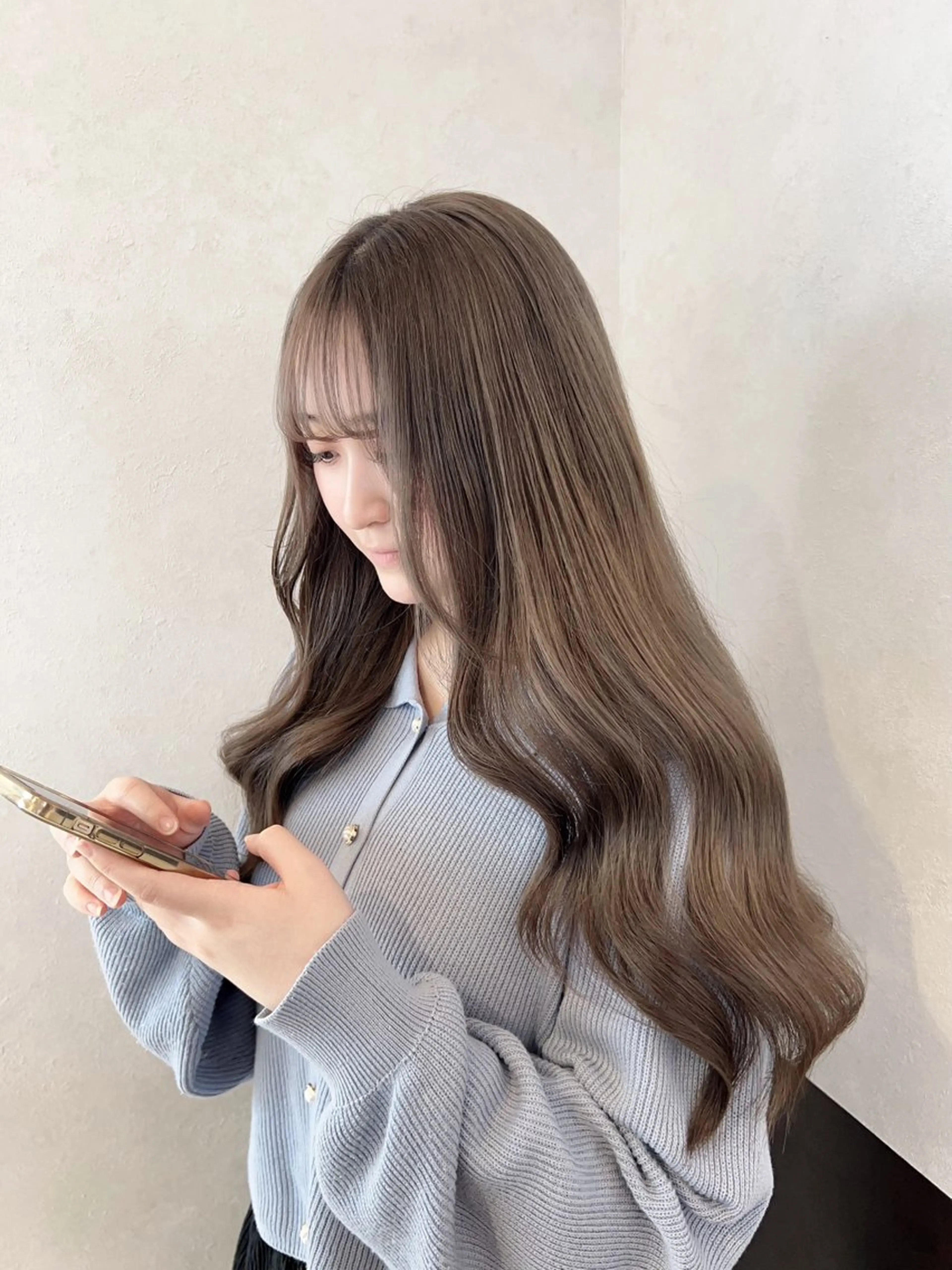 カラー nehus nagaoka所属・🖤複雑履歴ブリーチ Mizuki 🖤のヘアスタイル