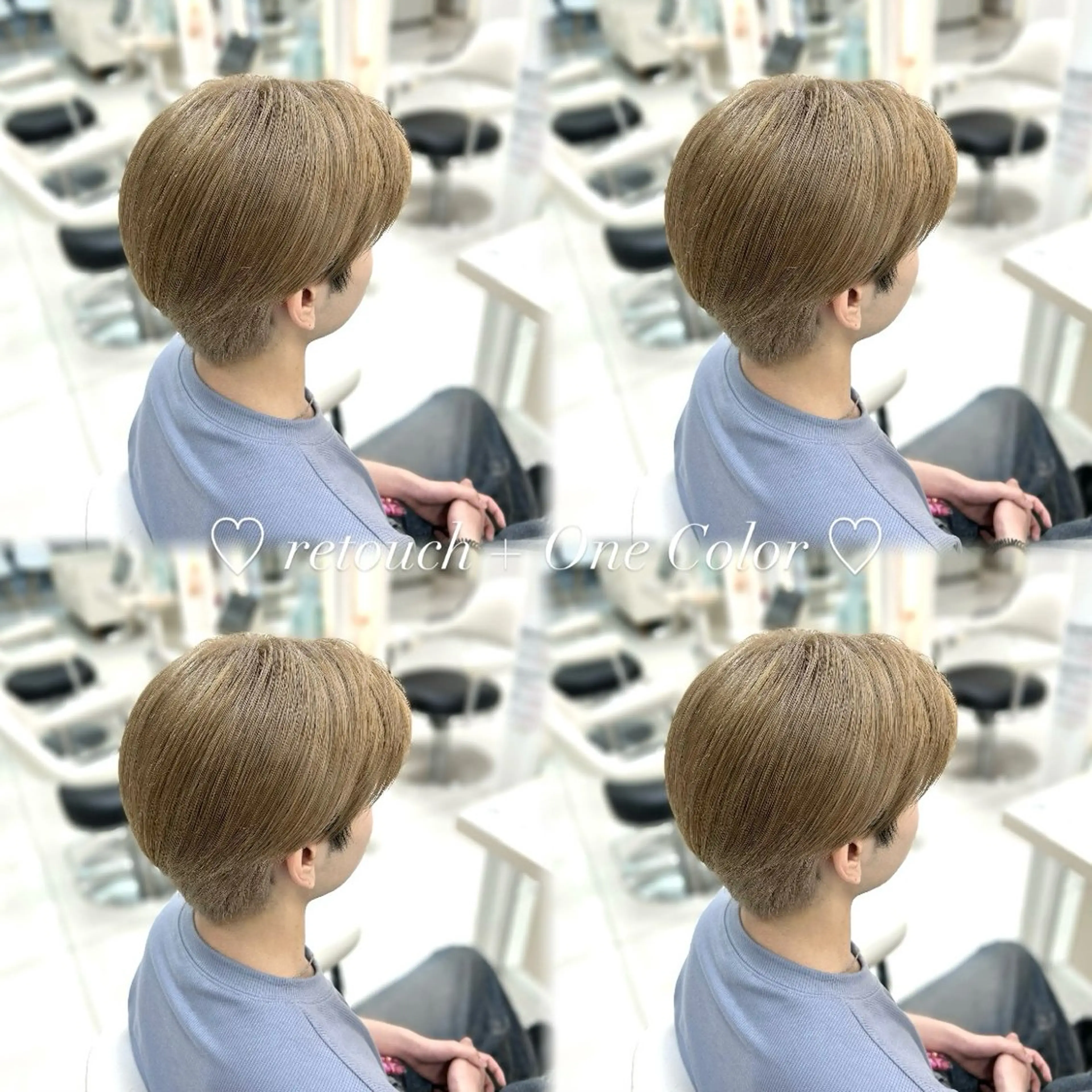 ⭐️《  ワンブリーチ根元リタッチ(1~4cm) + ワンカラー + ケアトリートメント  》 ⭐️の写真