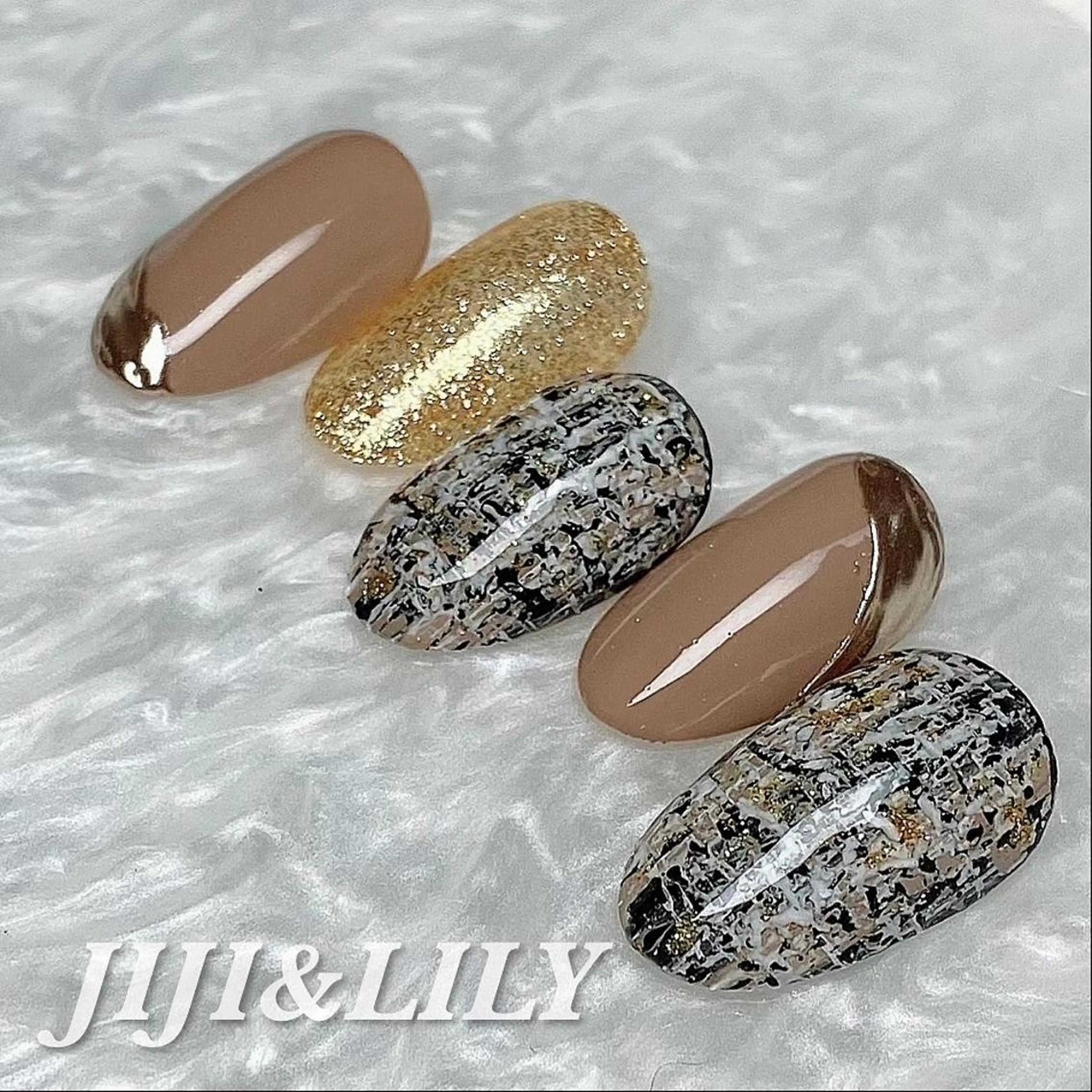 ネイル ツイードネイル ハンドネイル 豊田 圭子のネイルデザイン