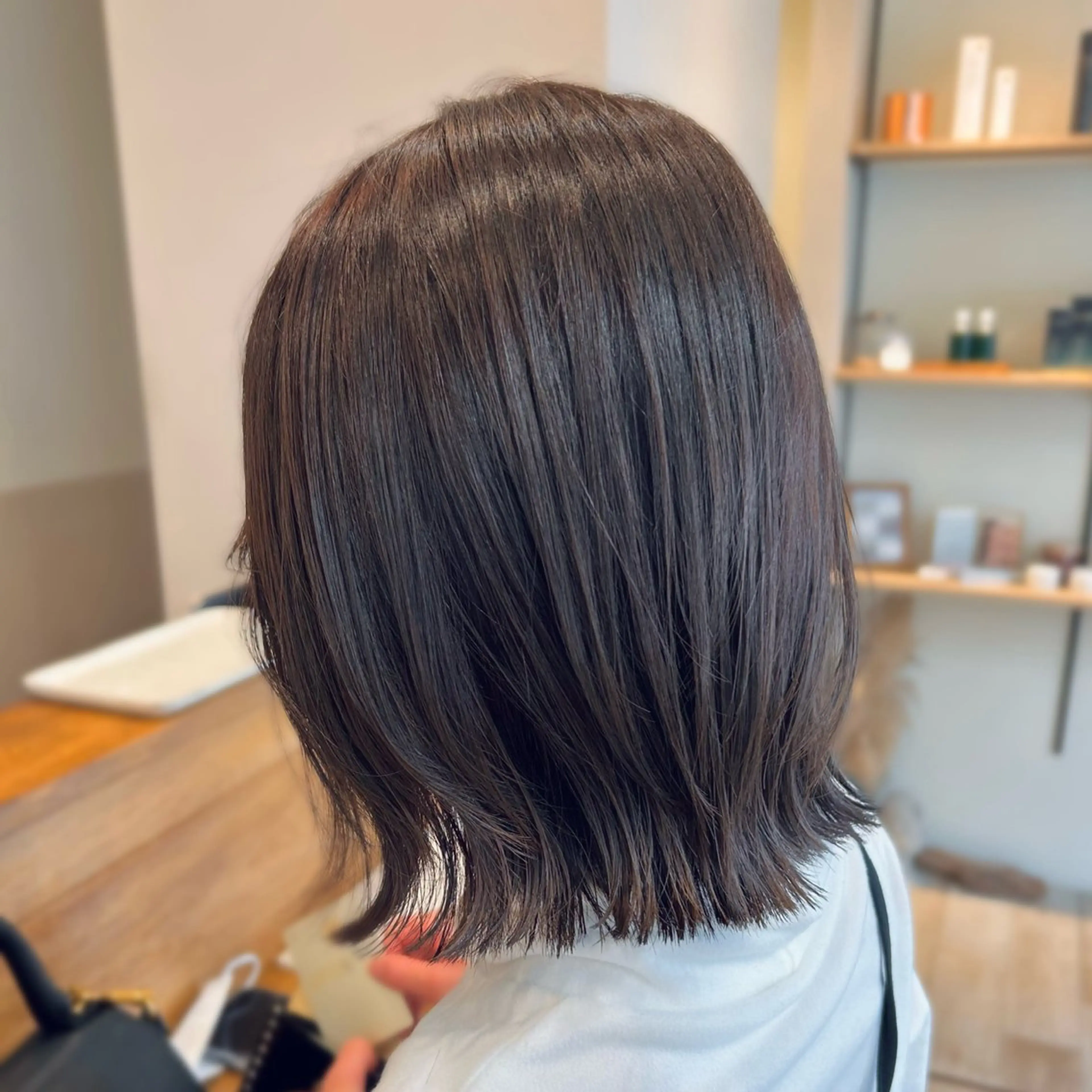 ミディアム カット ヘアカラー トリートメント ♥yelm ユウナ♥のヘアスタイル