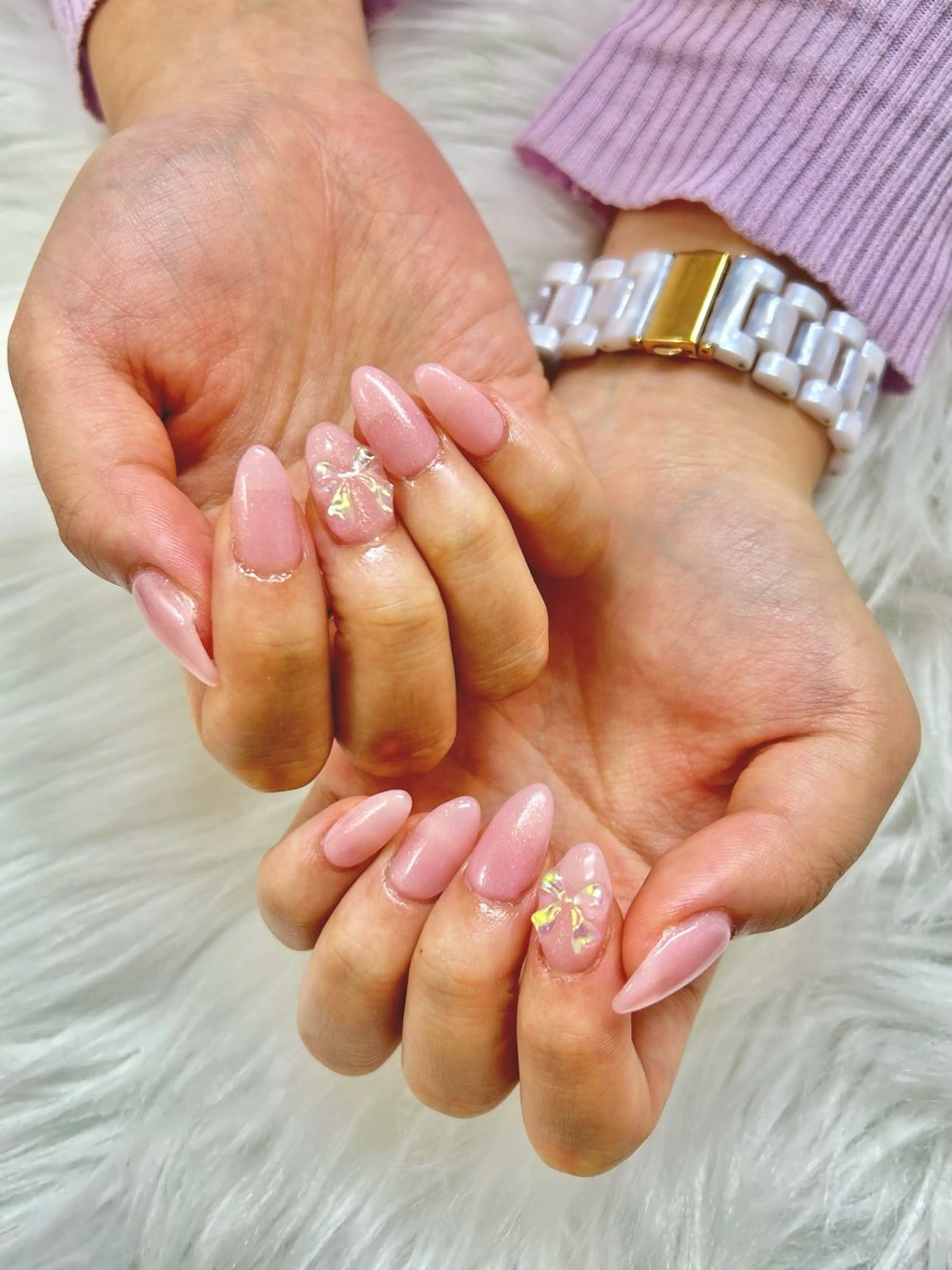 ネイル リボン Satomi.t _Nailのネイルデザイン