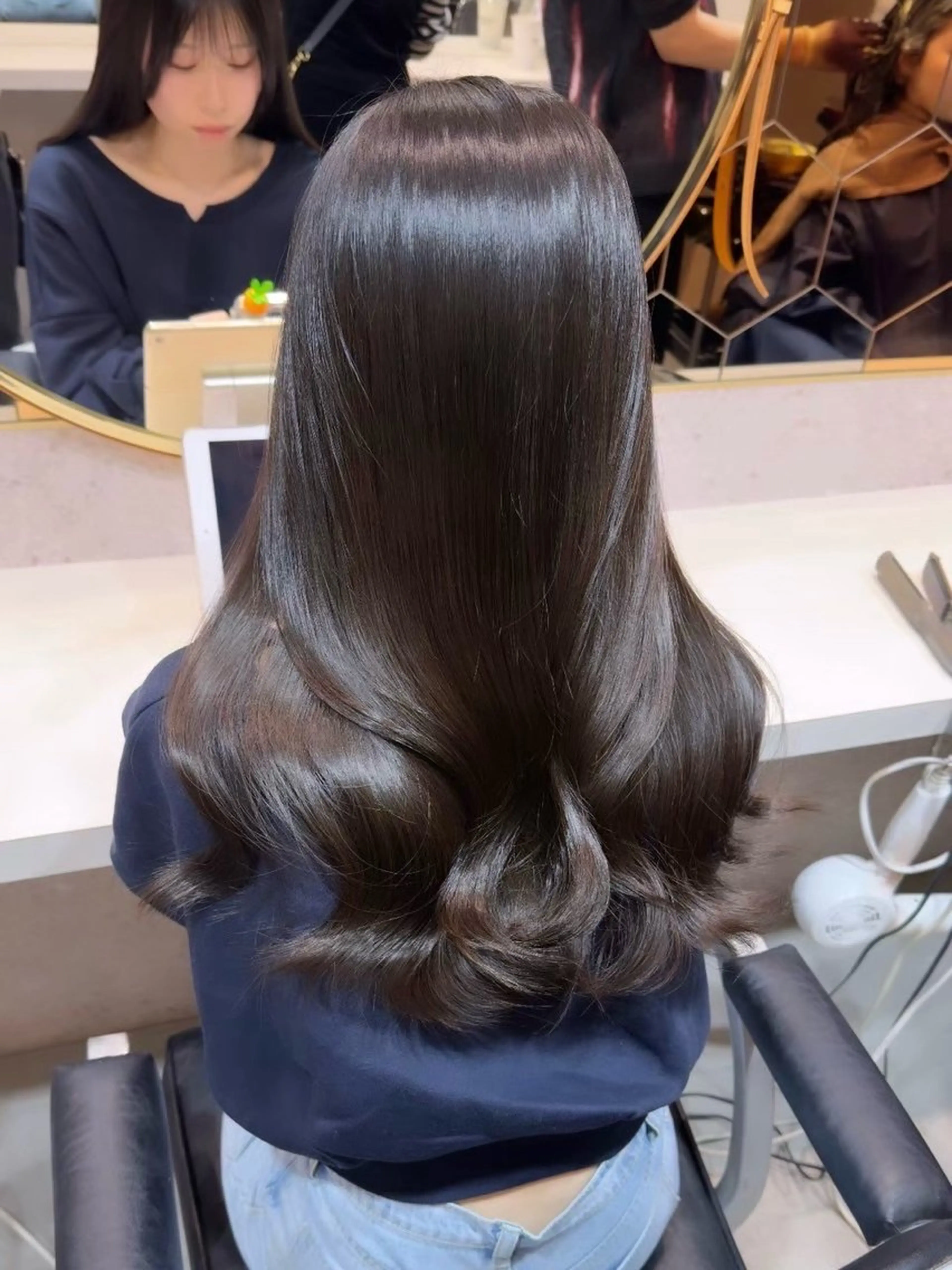 ロング カラー カット ヘアカラー トリートメント 新宿/髪質改善/ボブ 韓国レイヤー大重聖斗のヘアスタイル