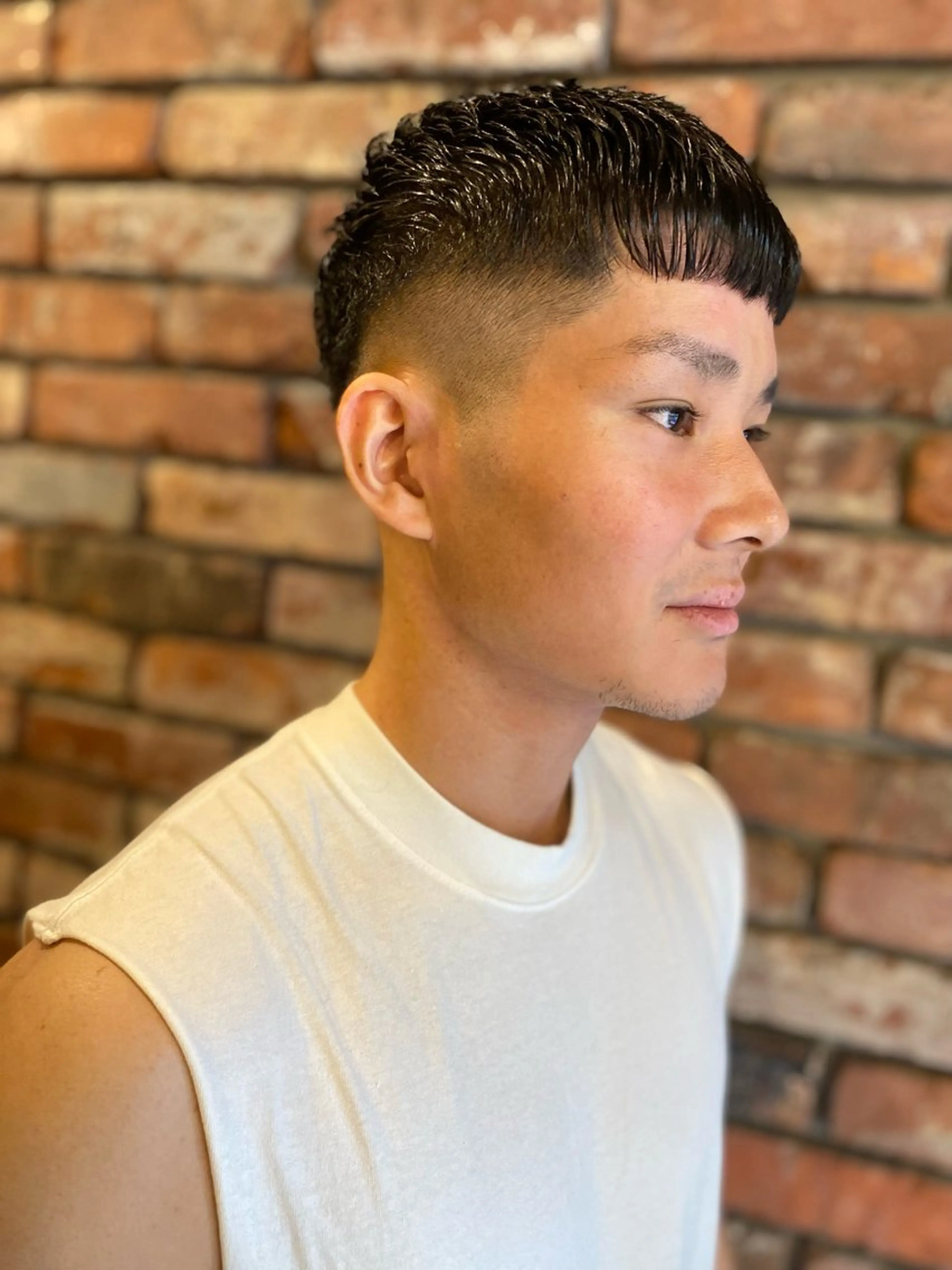 メンズ フェードカット スウィーティーヘアー所属・高塩翔大 髪質改善のヘアスタイル