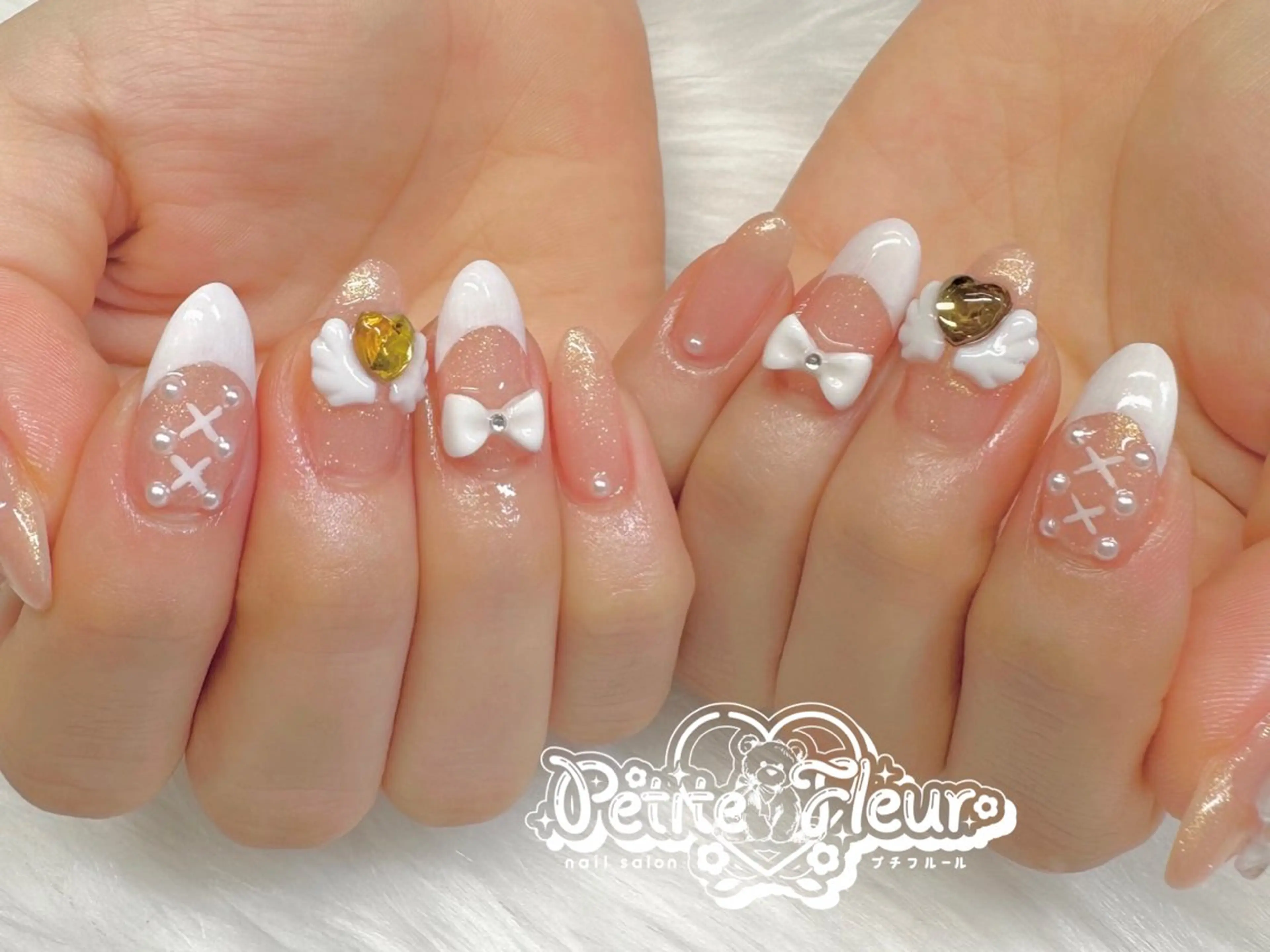 ネイル キラキラネイル オレンジ ハンドネイル ❁⃘*。Petite fleur❁⃘*りさのネイルデザイン