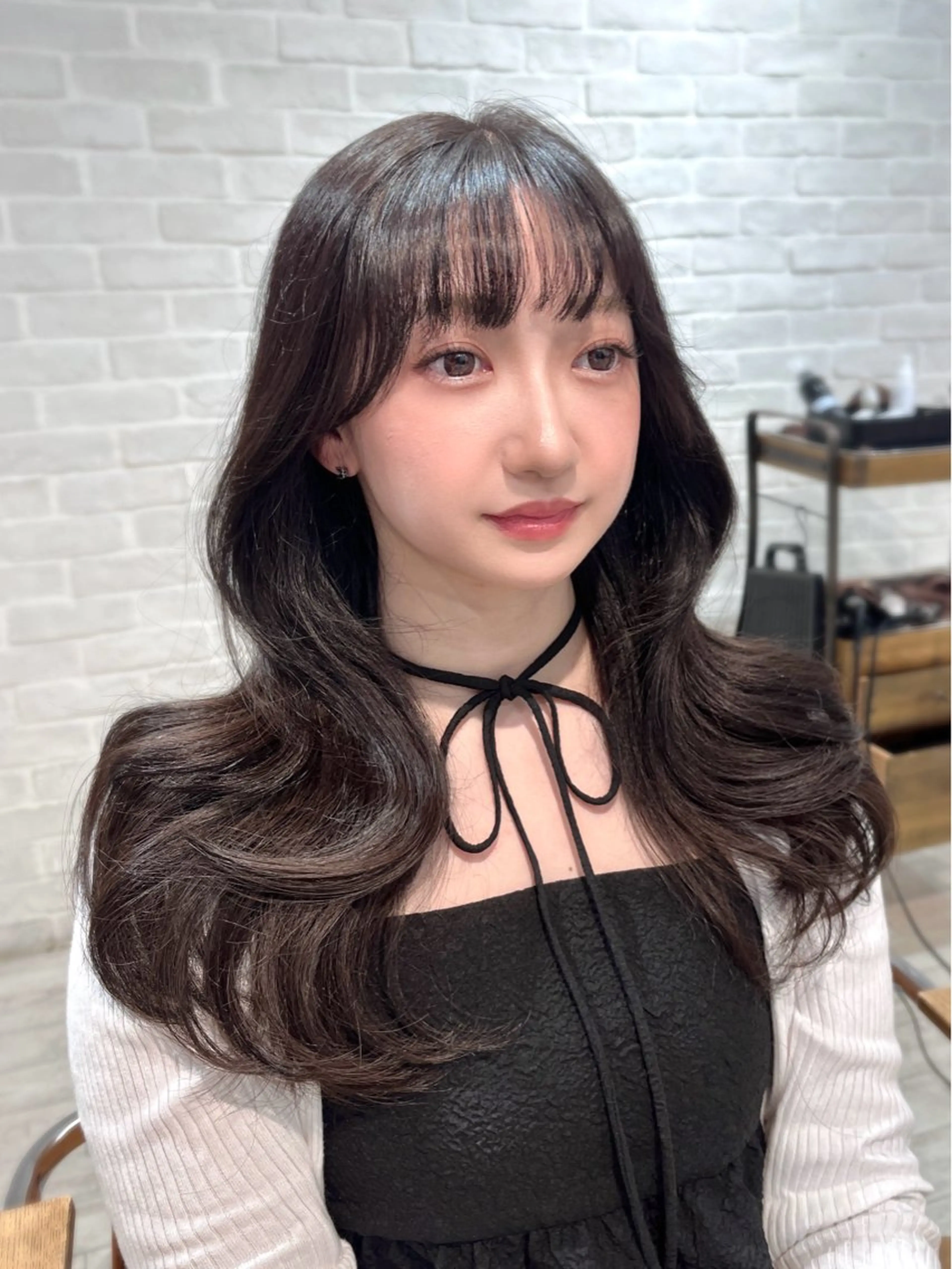 ロング カラー ヘアアレンジ 透明感カラー グレージュ くびれヘア 韓国風ヘア 似合わせカット カット ヘアカラー トリートメント レイヤーカット ✨️進藤ひかりのヘアスタイル