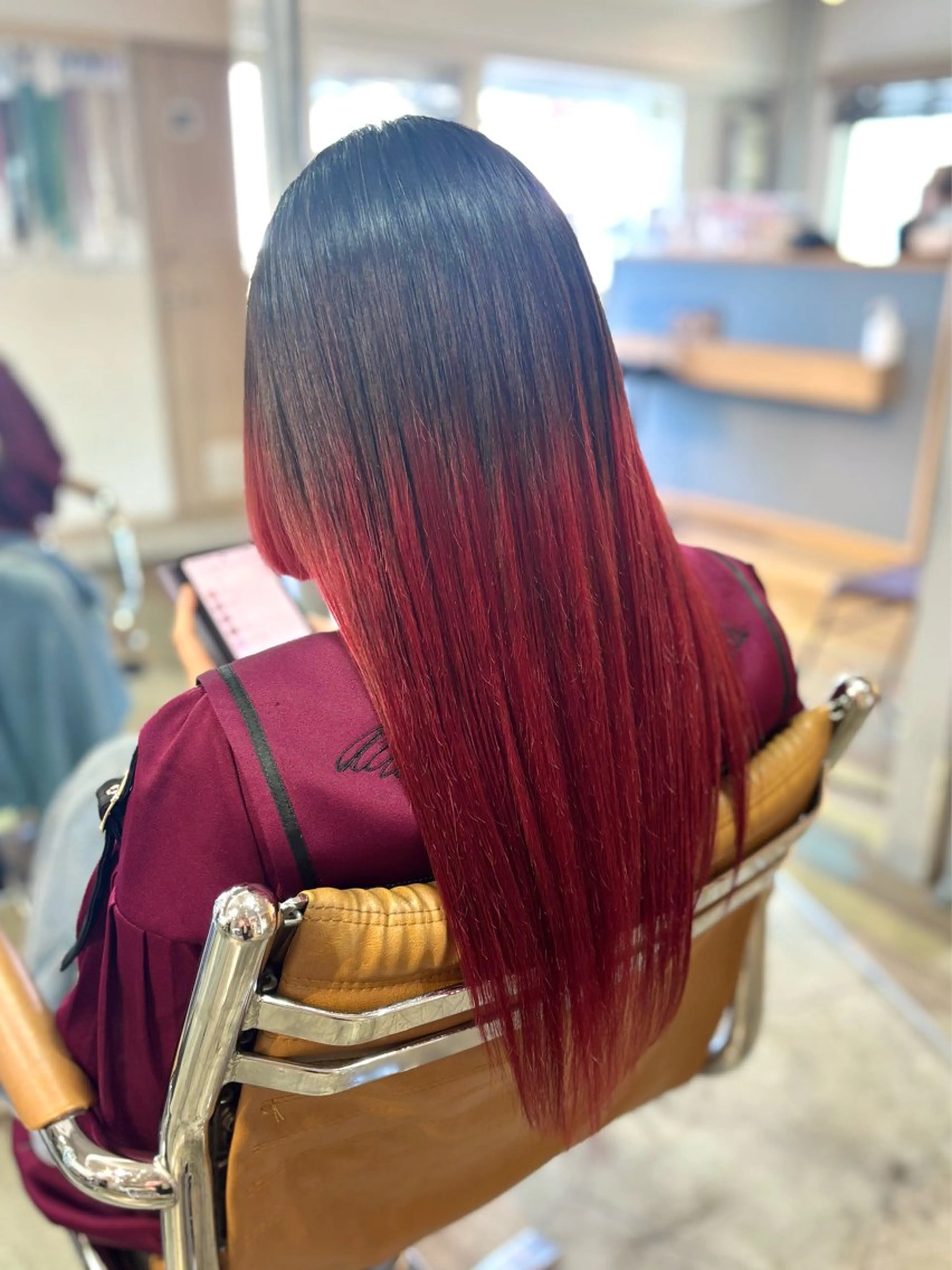 ロング カラー カット 縮毛矯正 トリートメント 髪質改善/ヘアケア coiiはしもとはなのヘアスタイル