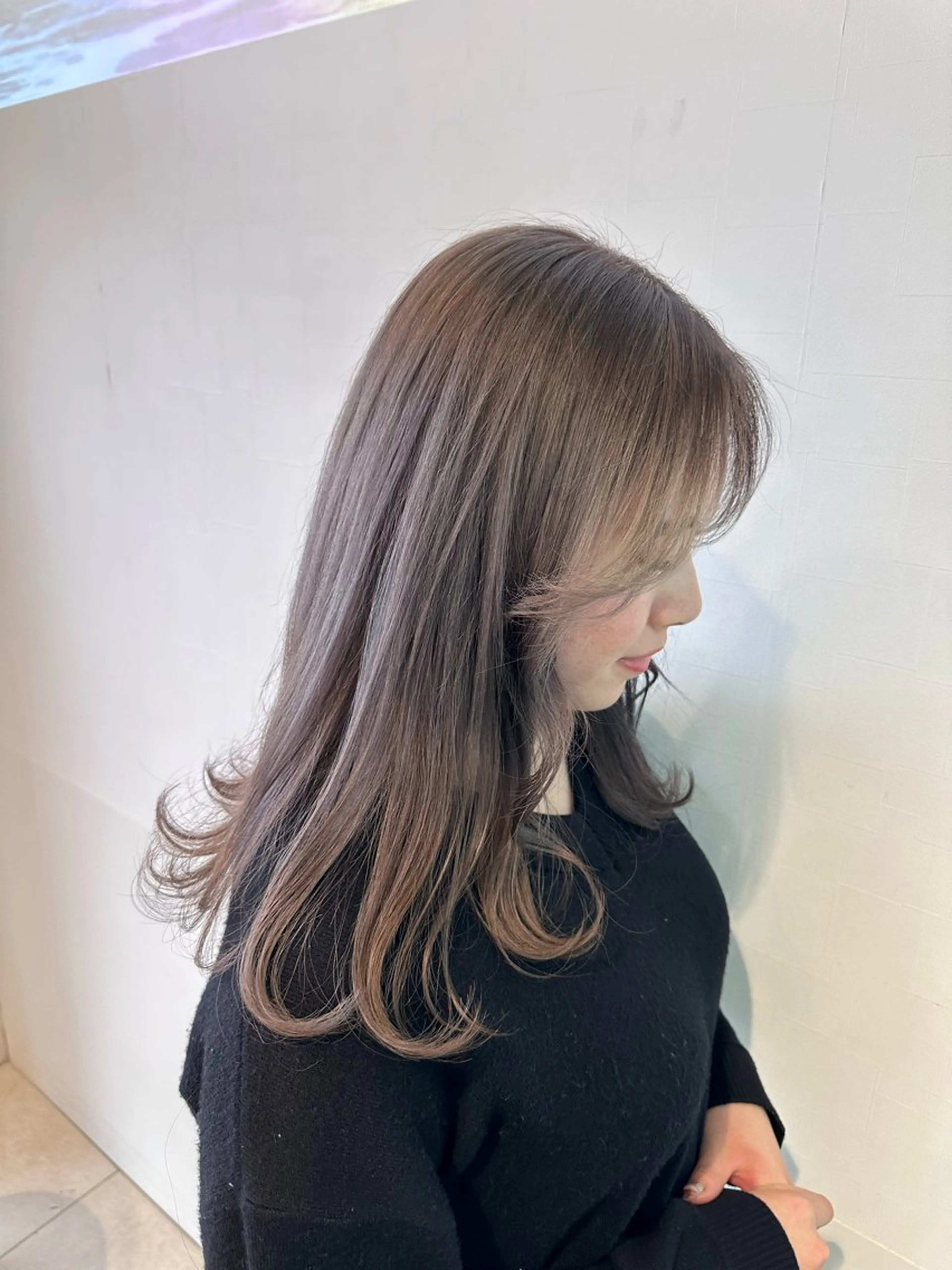 セミロング カラー ☆あつみ☆ soen  天神店のヘアスタイル