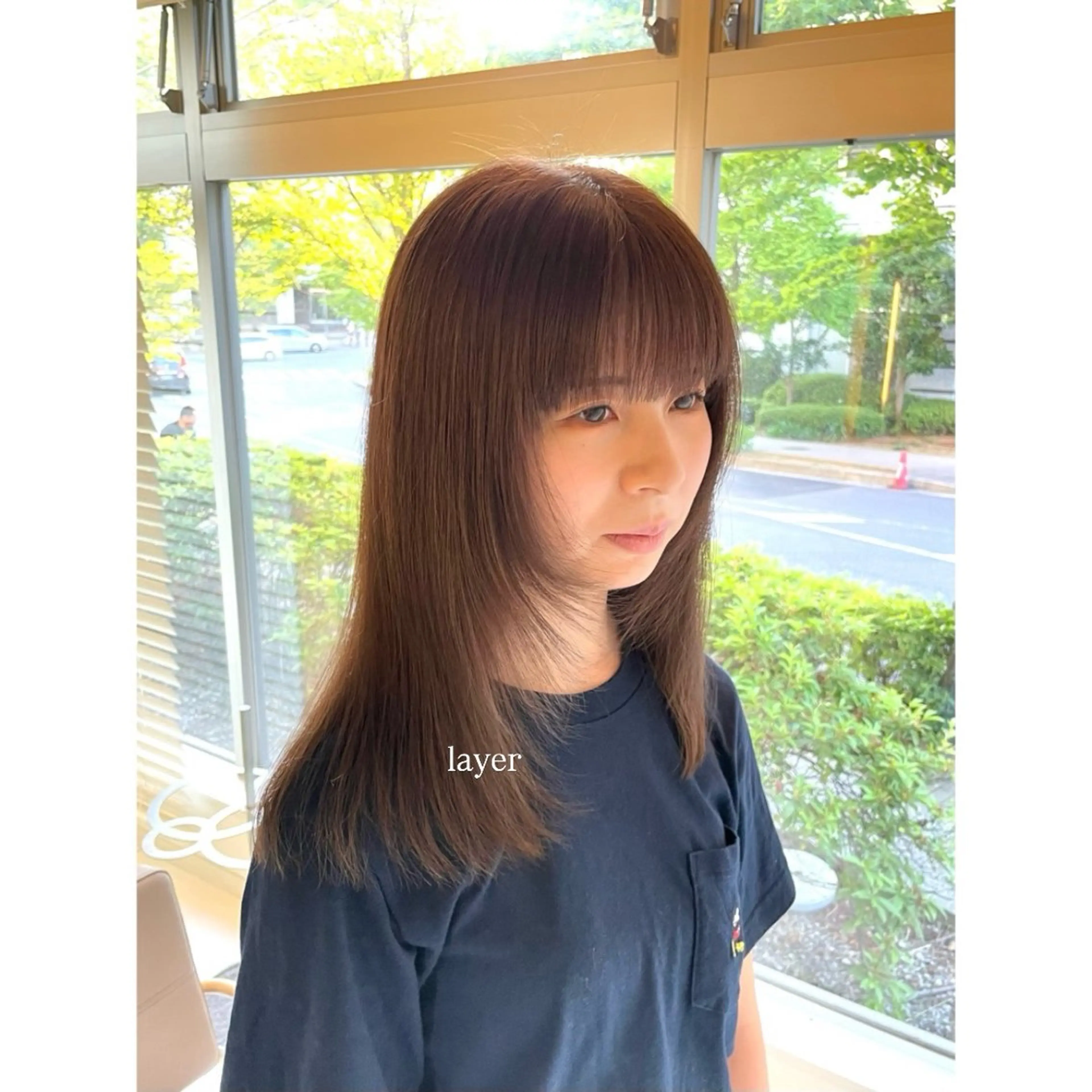 ロング レイヤーカット カット スパ/暖色カラー /白髪染め/ひな🫧のヘアスタイル