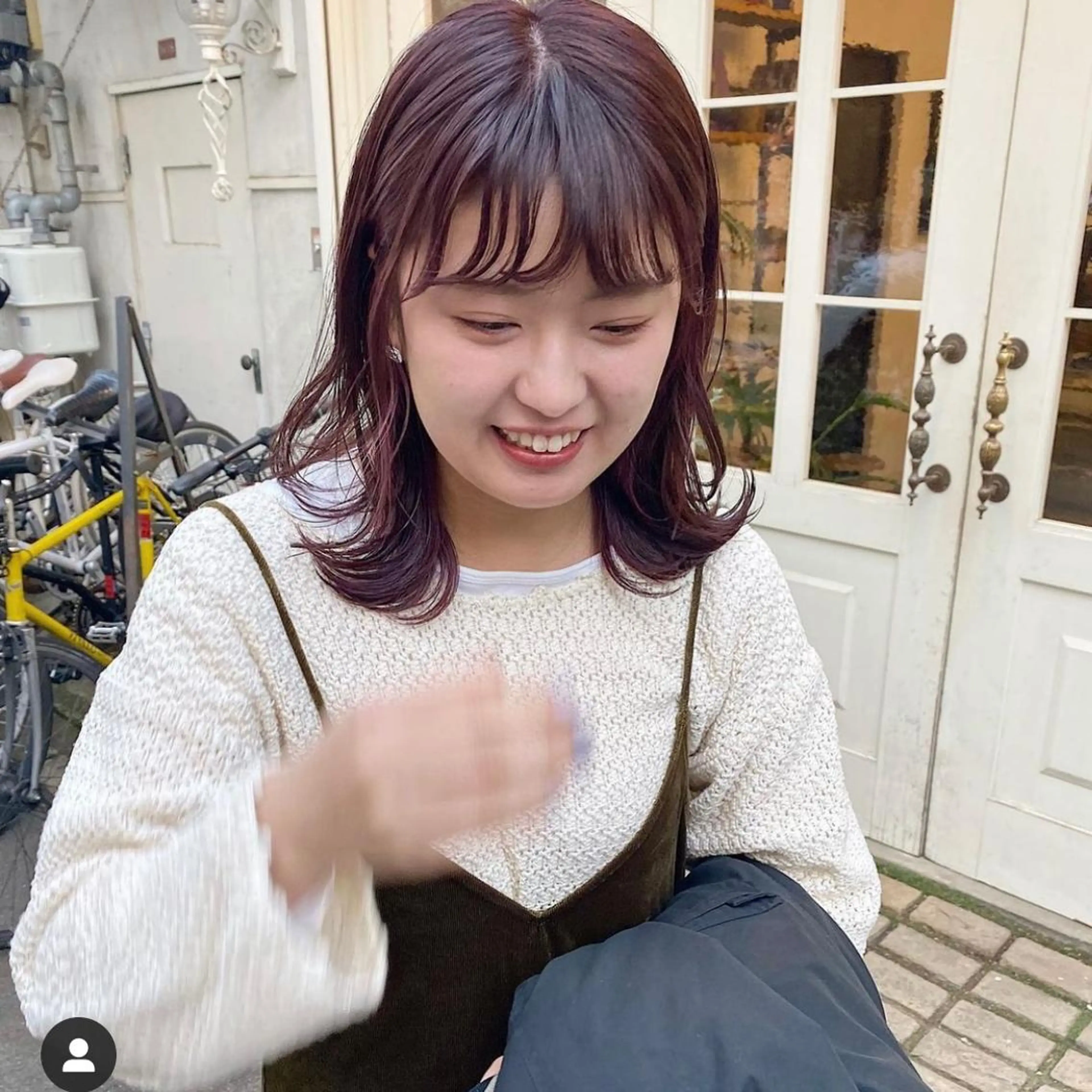 ミディアム カラー デザインカラー🥂 YUKAのヘアスタイル