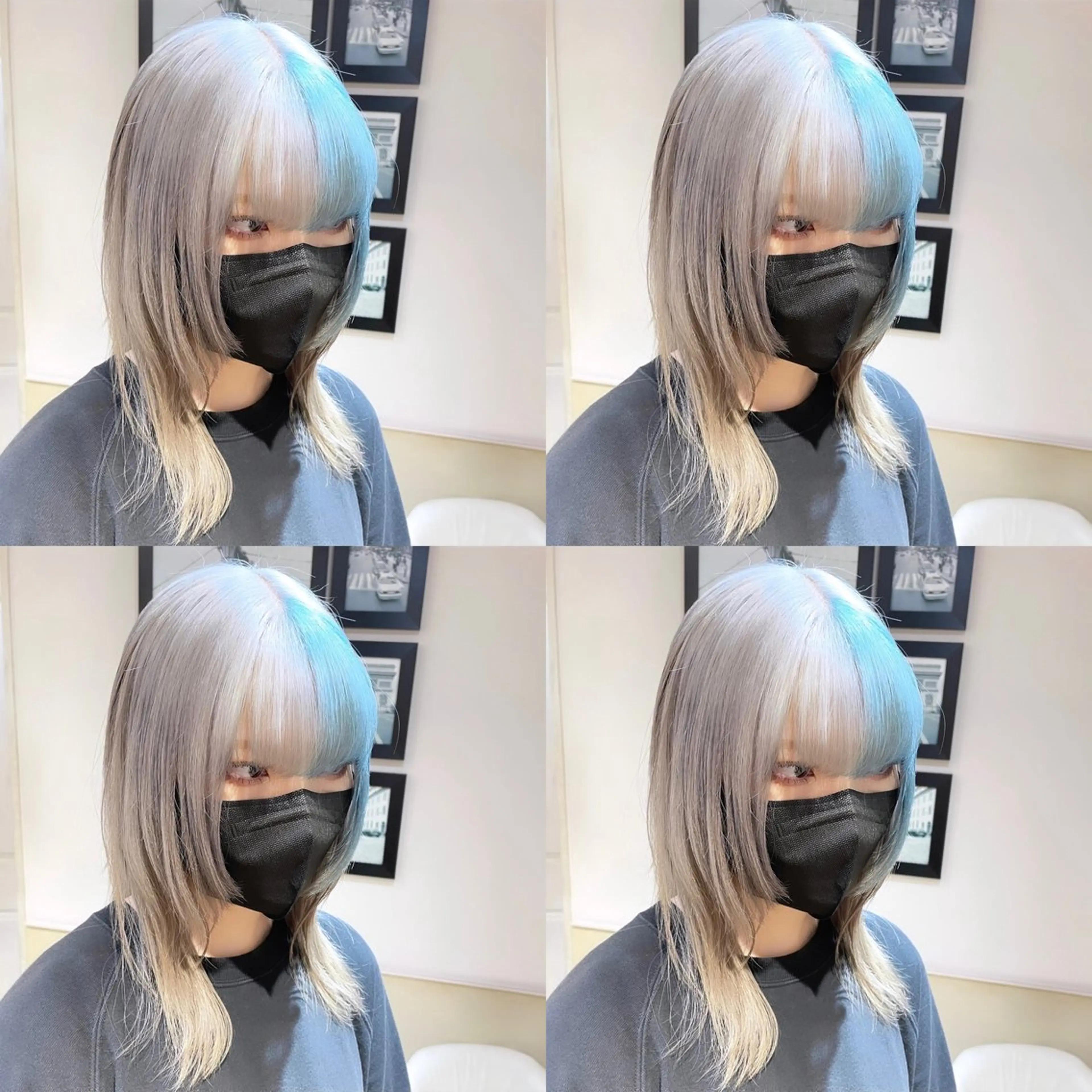 ミディアム カラー ベージュカラー ホワイトベージュ 🌟トップデザイナー 高橋🌟のヘアスタイル