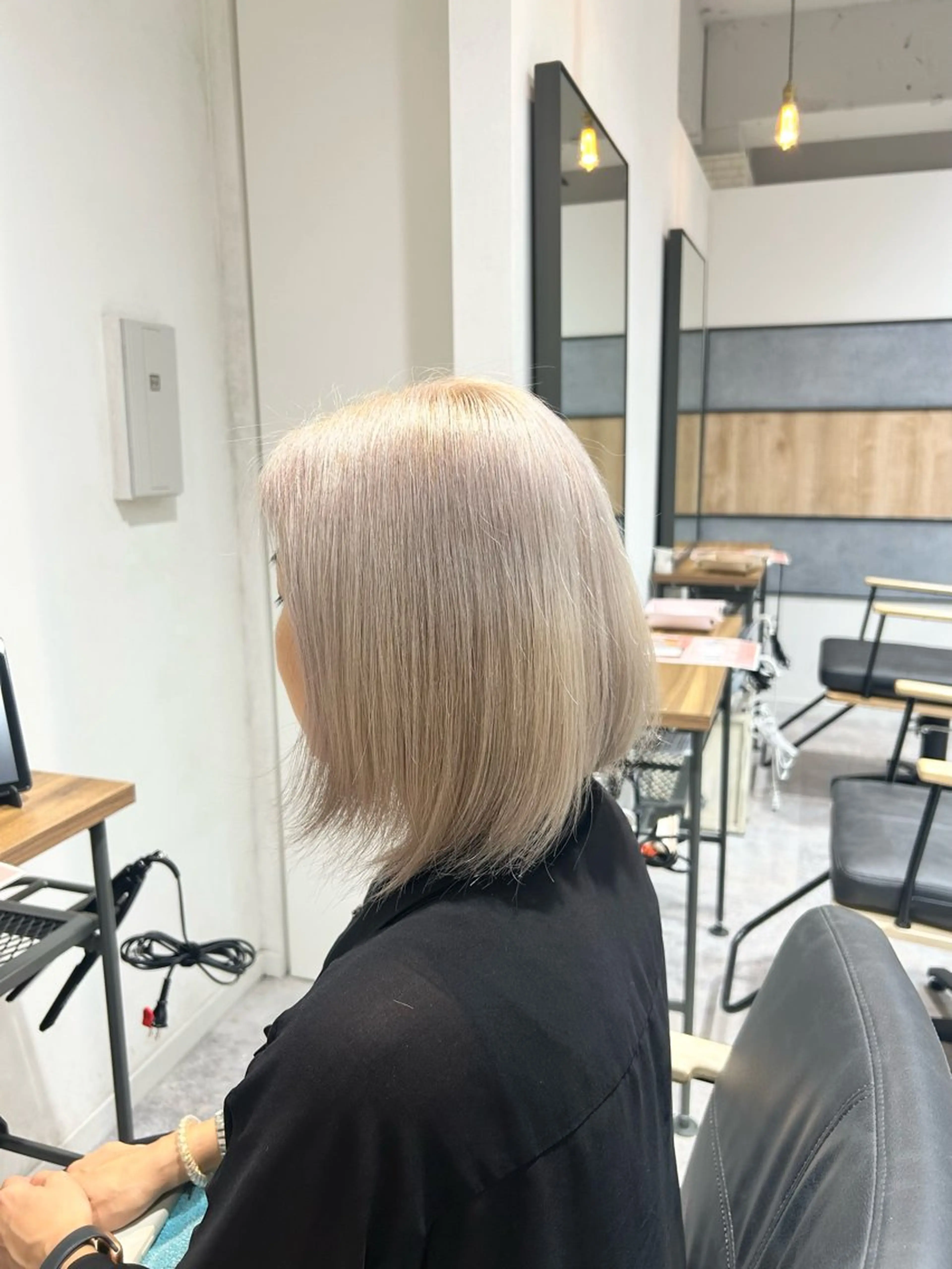 ミディアム カラー ヘアカラー センターパート/ メンズ特化/日向🔥のヘアスタイル