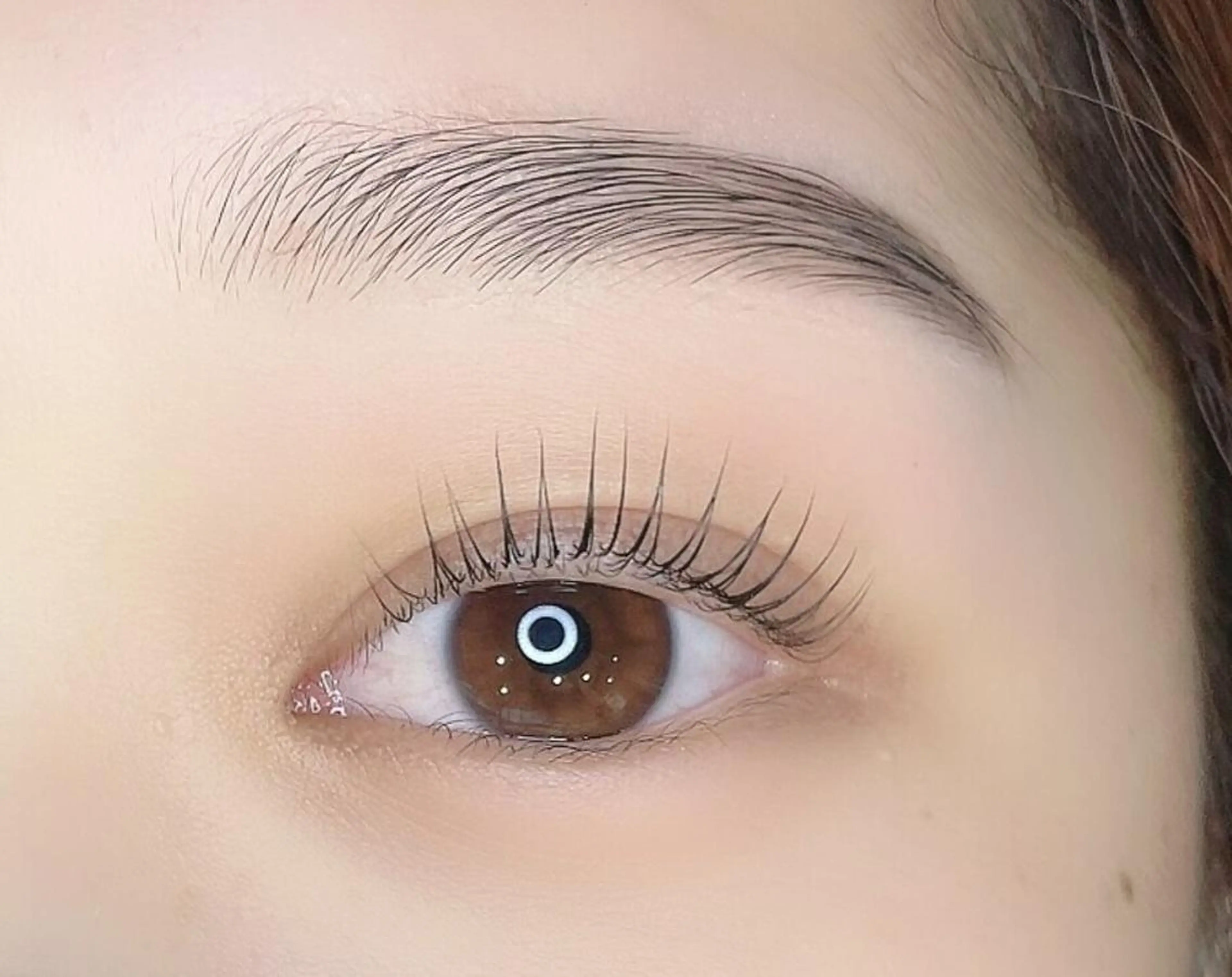 似合わせまつげパーマ／ストレートデザインの写真