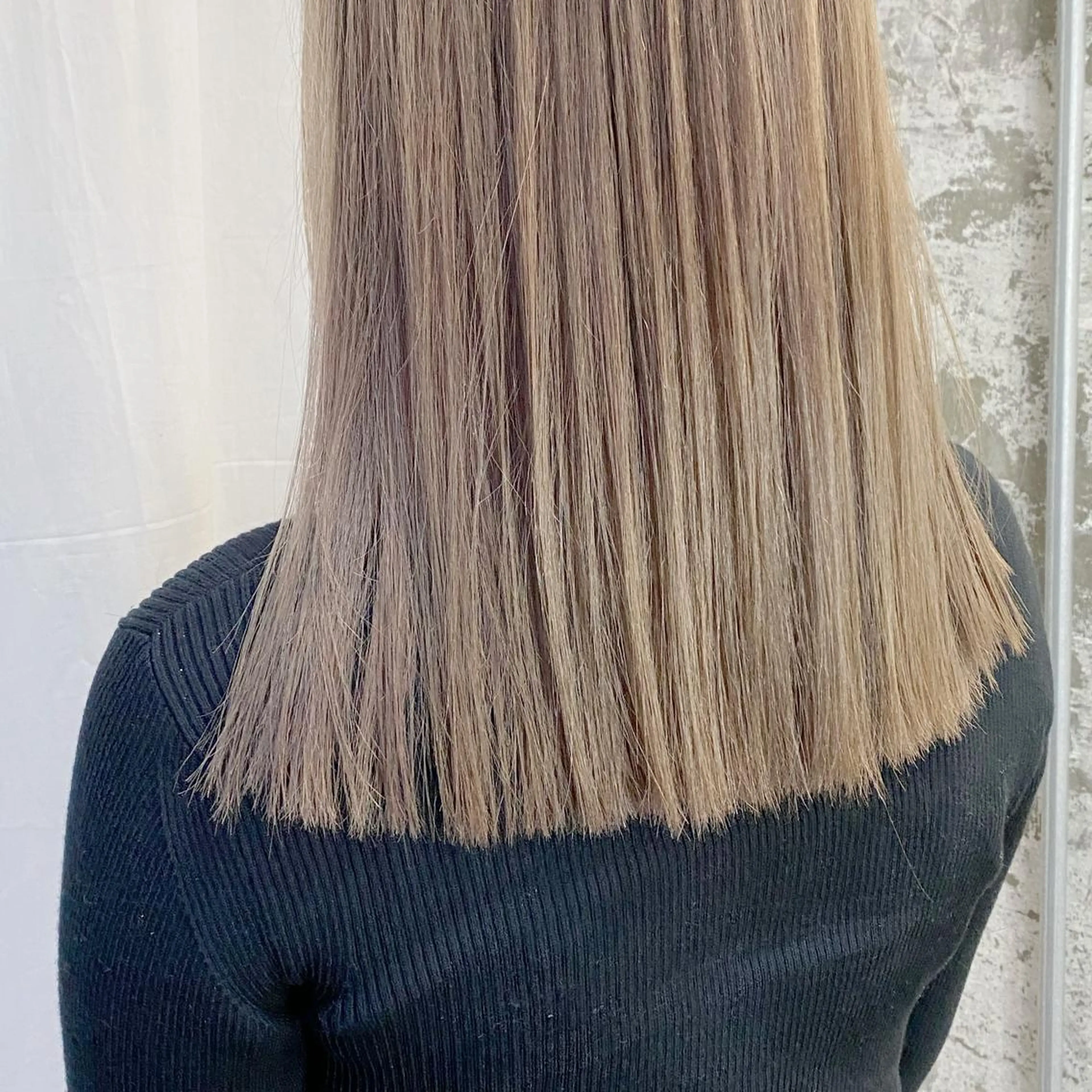 セミロング カラー ベージュカラー ブリーチ ブロンド ブロンドベージュ ハイトーンカラー ヘアカラー Piaコータロー ハイトーン&‪ボブのヘアスタイル