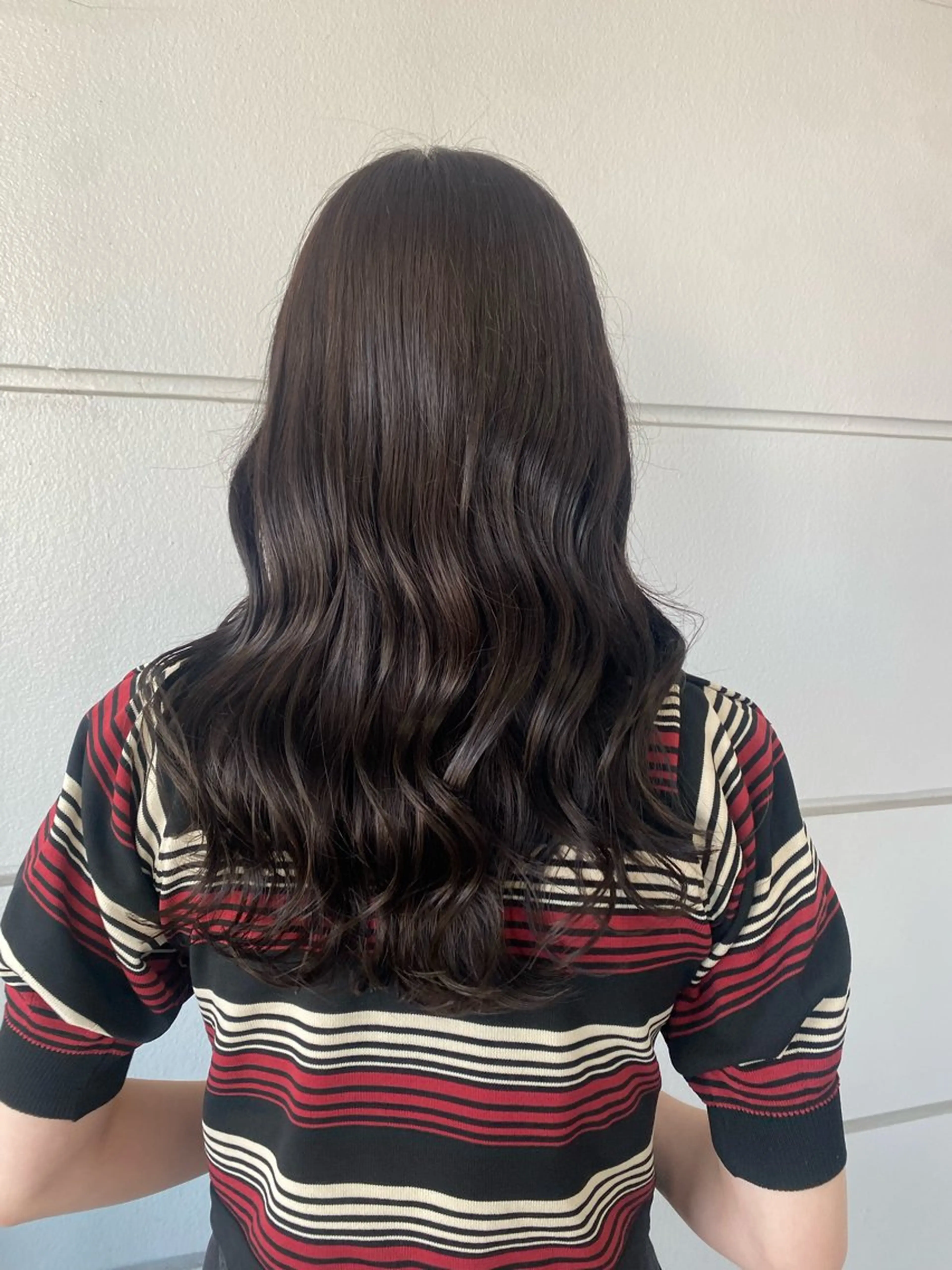 ロング カラー グレージュ ラベンダーカラー ラベンダーグレージュ ラベンダーグレー 髪質改善特化🥣🫧 天神美容室のヘアスタイル