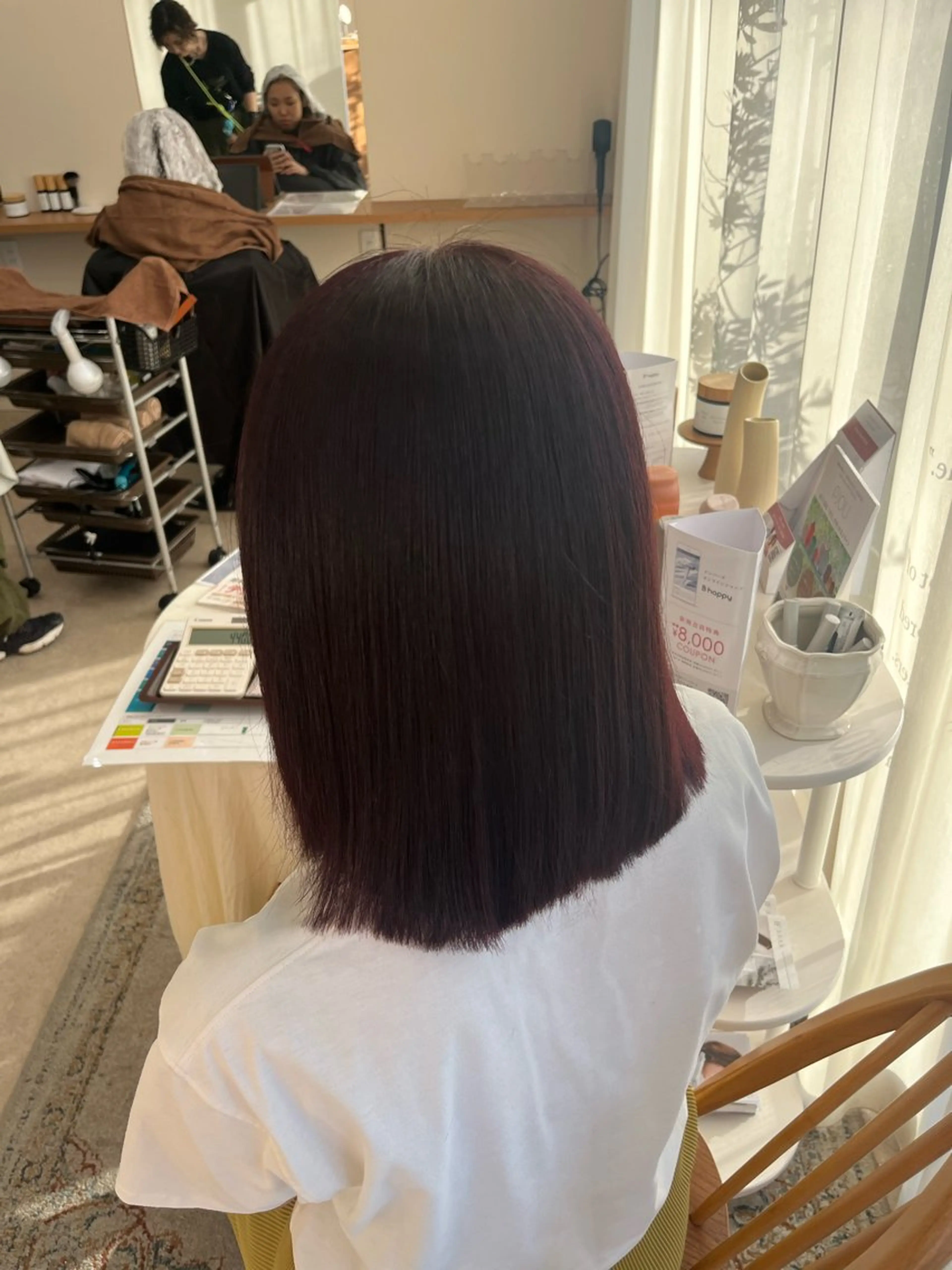 ミディアム ヘアカラー mei/艶髪/透明感 カラー/ヘアセットのヘアスタイル