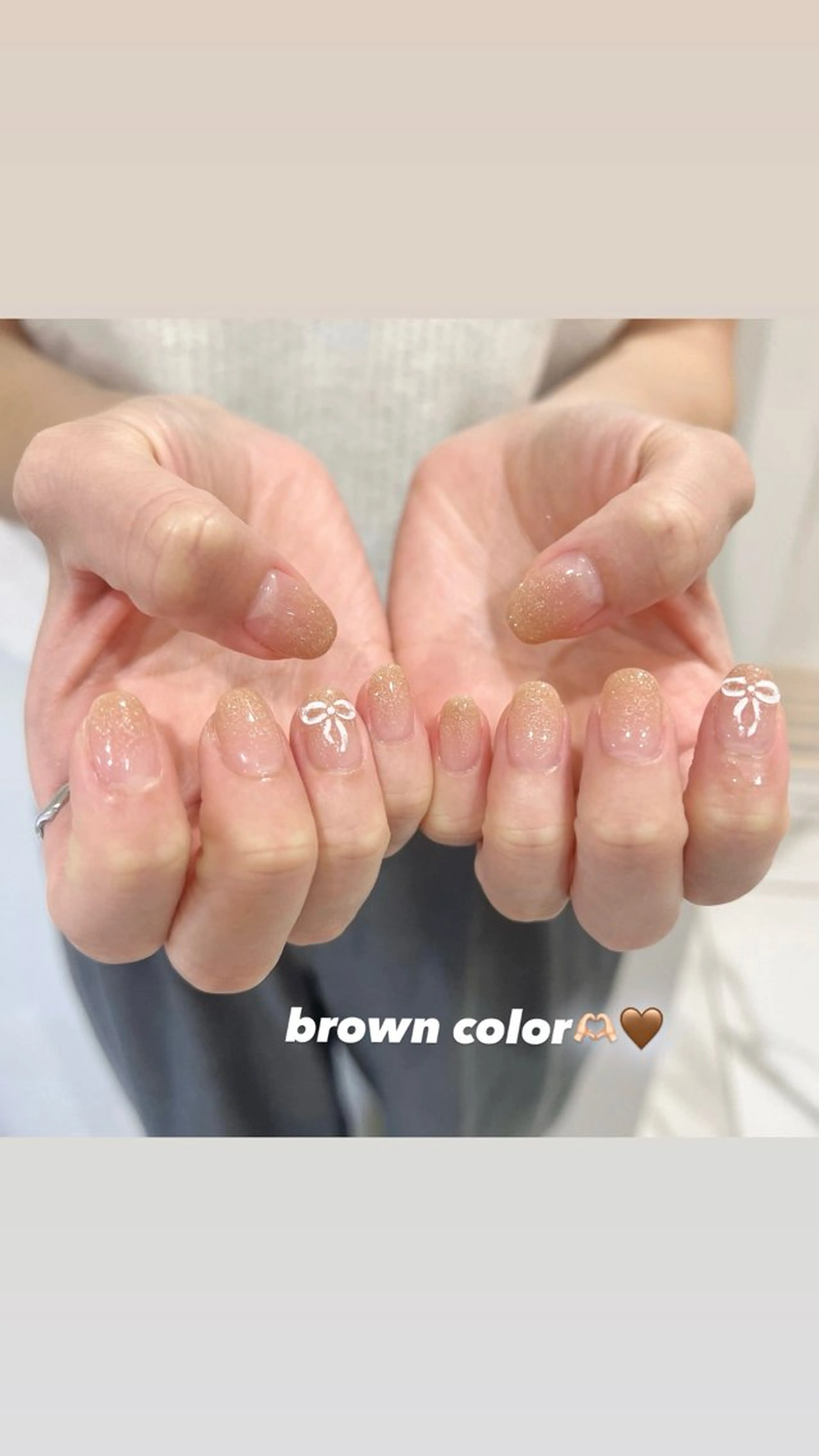 ネイル アートネイル リボン ハンドネイル 🎀チーク/ちゅるん 🫧chisa🎀のネイルデザイン