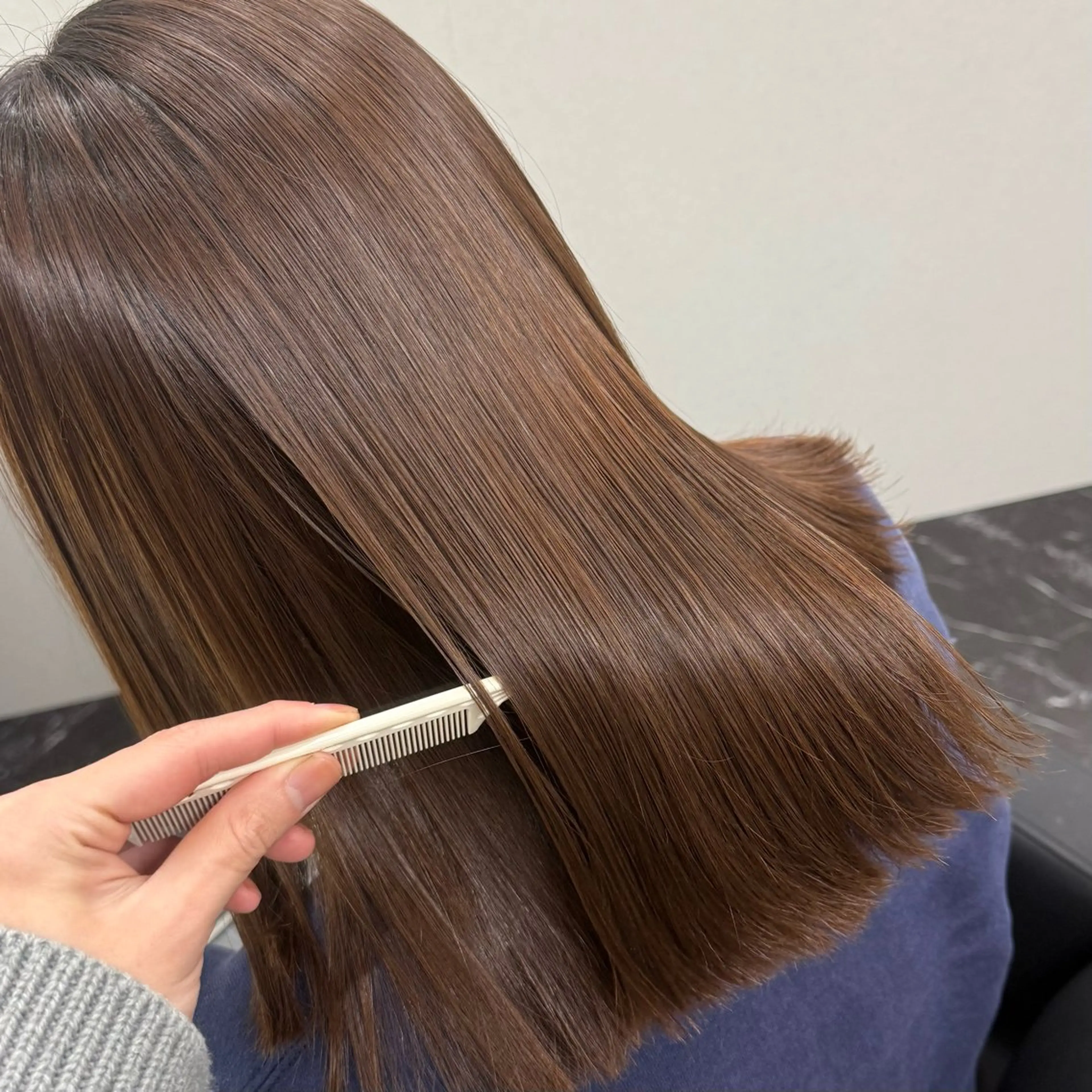 縮毛矯正 トリートメント ハイトーン/ 髪質改善/上質艶髪のヘアスタイル