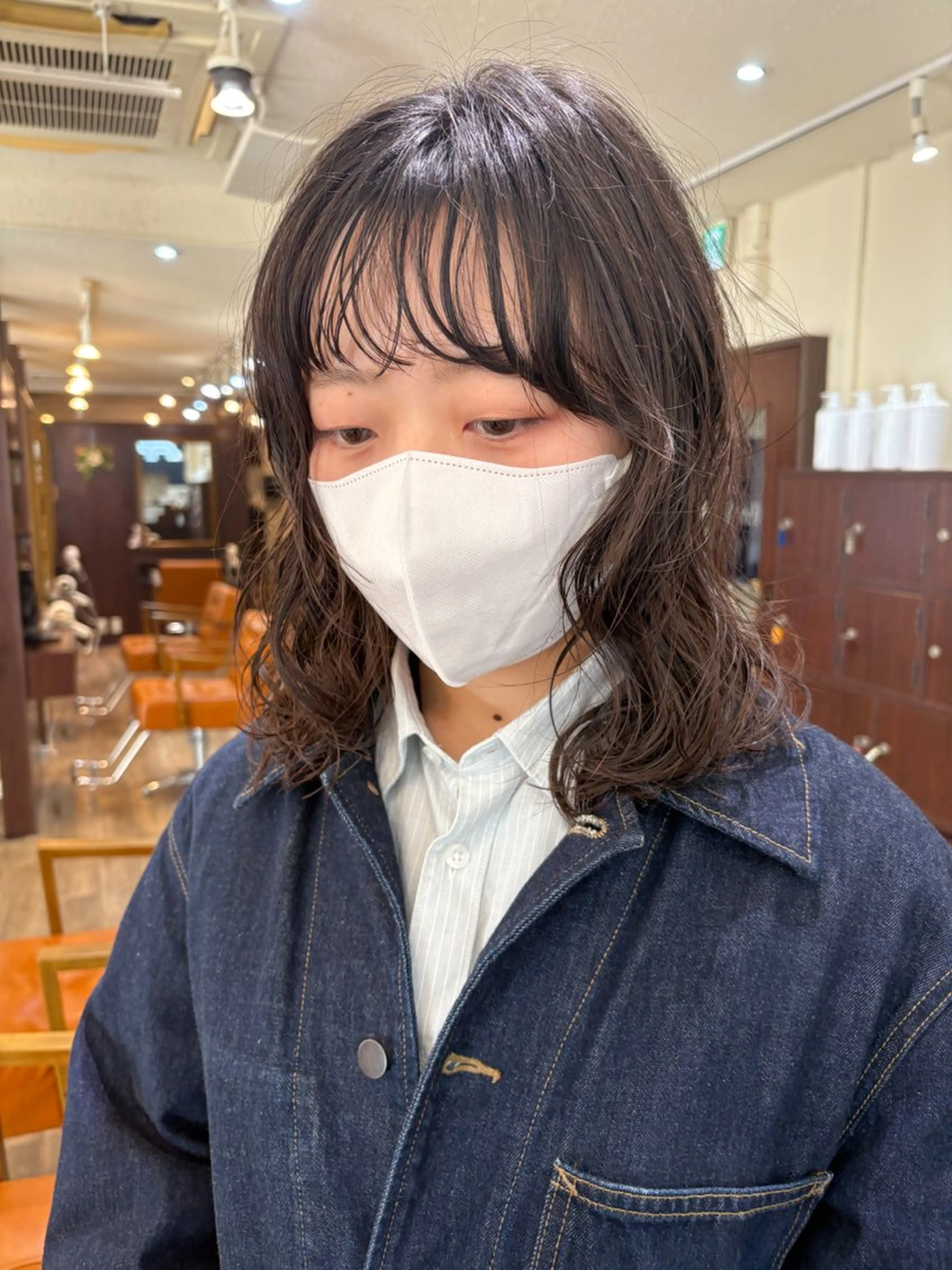 ミディアム Miyamoto Yasuchikaのヘアスタイル