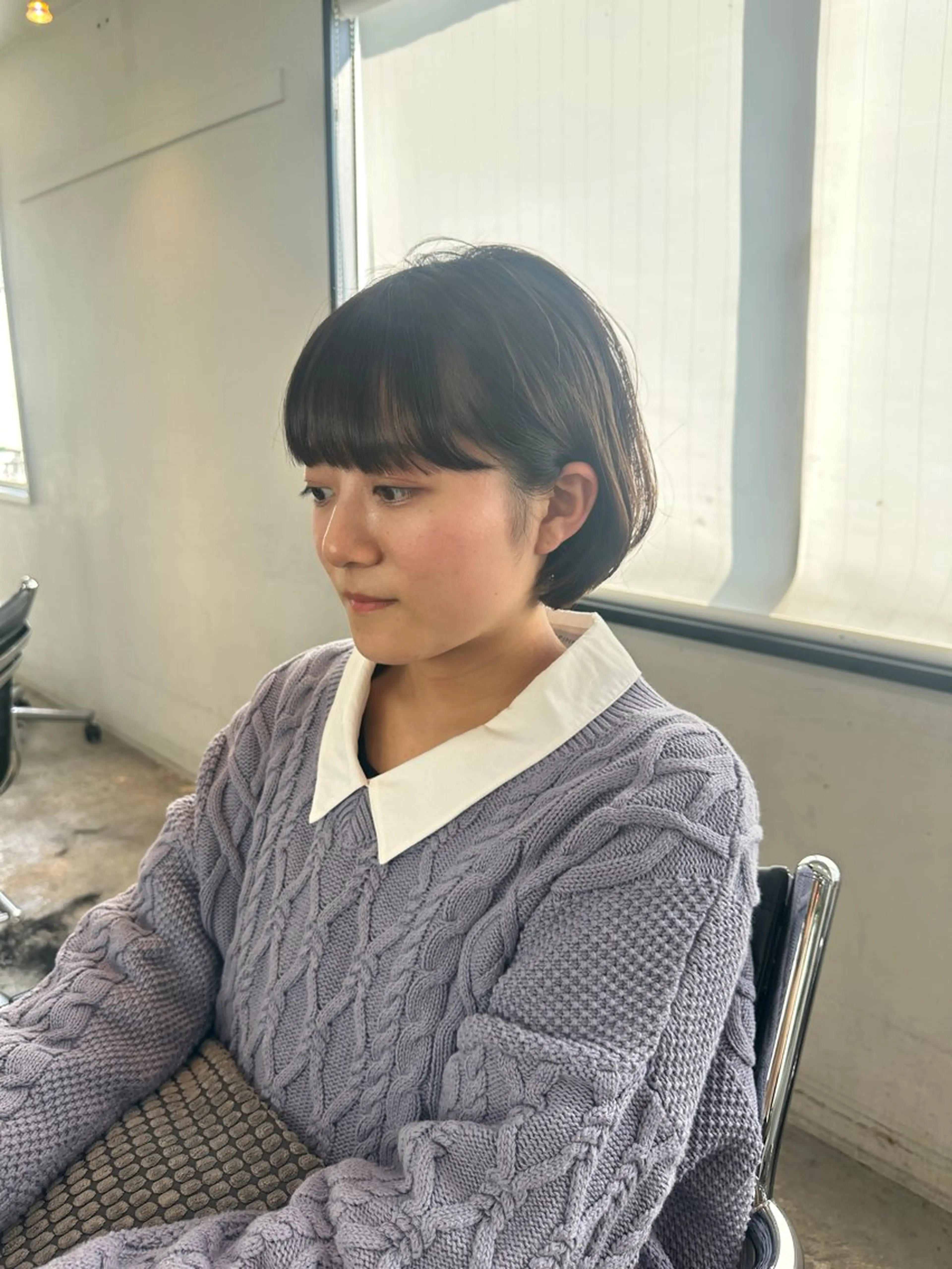 ショート カラー ヘアアレンジ ショートボブ ボブ ショートヘア stylist/蛯谷 珠里のヘアスタイル