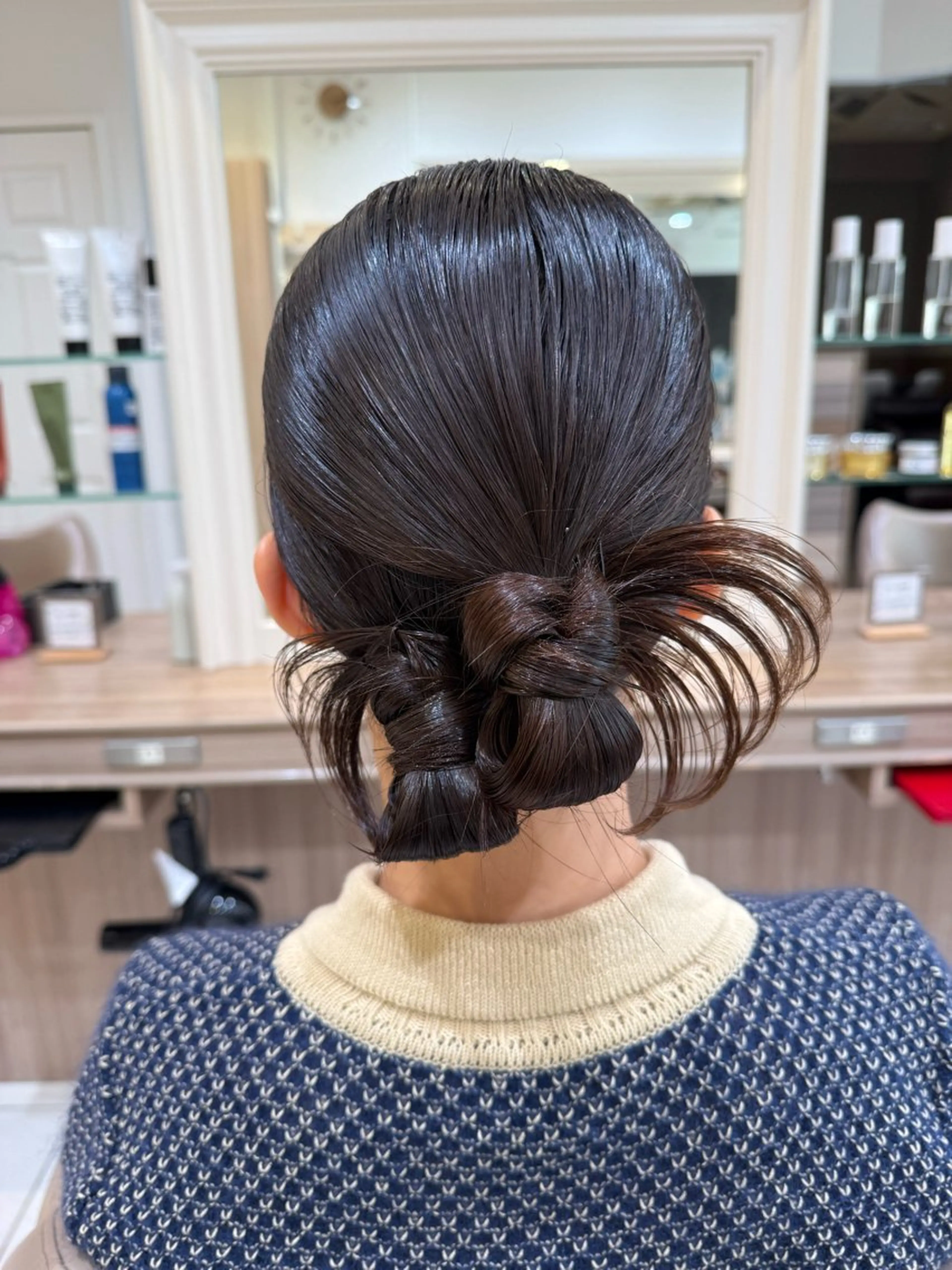 セミロング ヘアアレンジ ヘアセット 韓国ヘアメイク🎀/ 縮毛矯正✨山本媛香のヘアスタイル