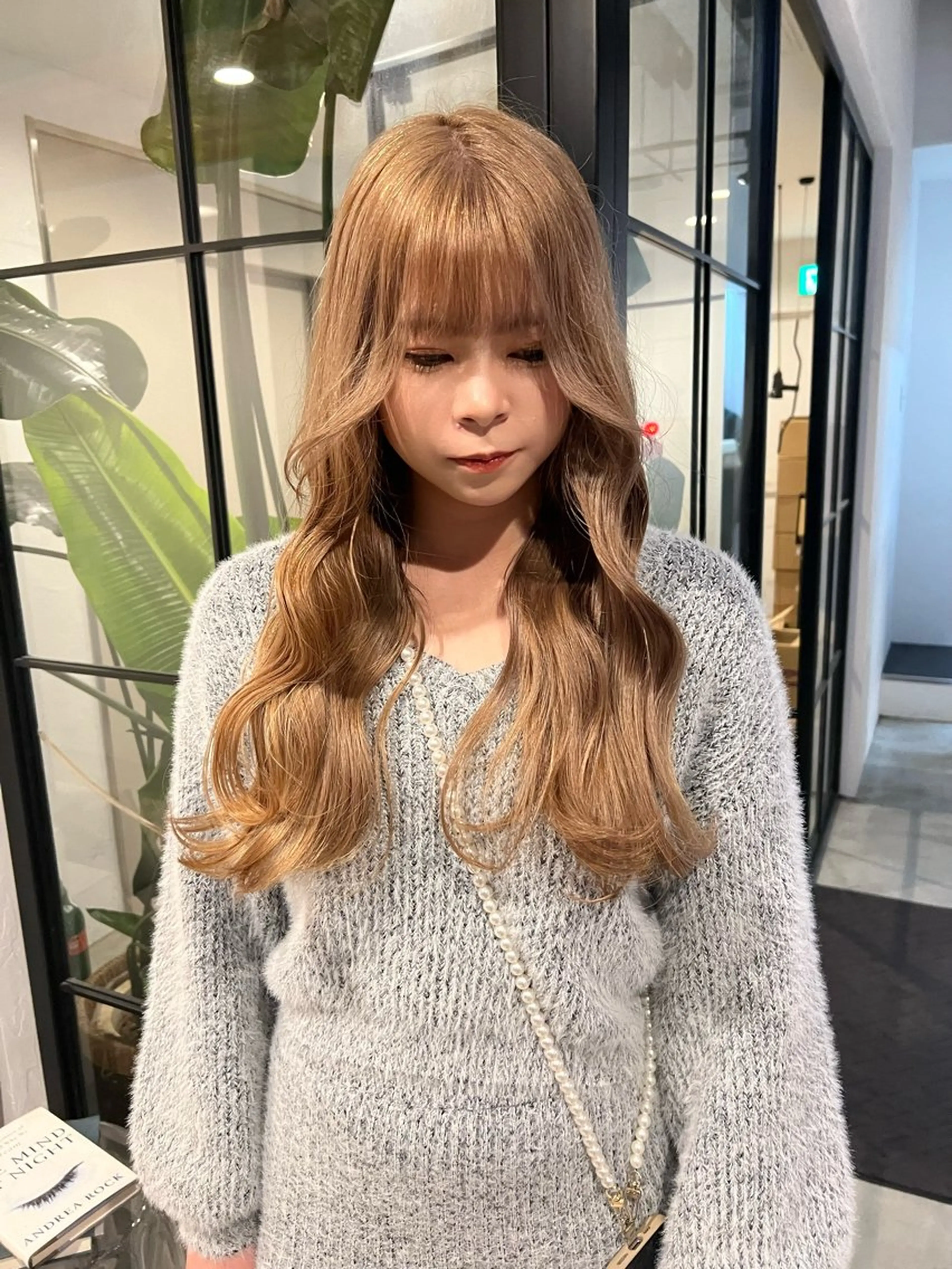 セミロング カット ヘアカラー トリートメント ベージュカラー🕊️ 新潟駅/谷口大海のヘアスタイル