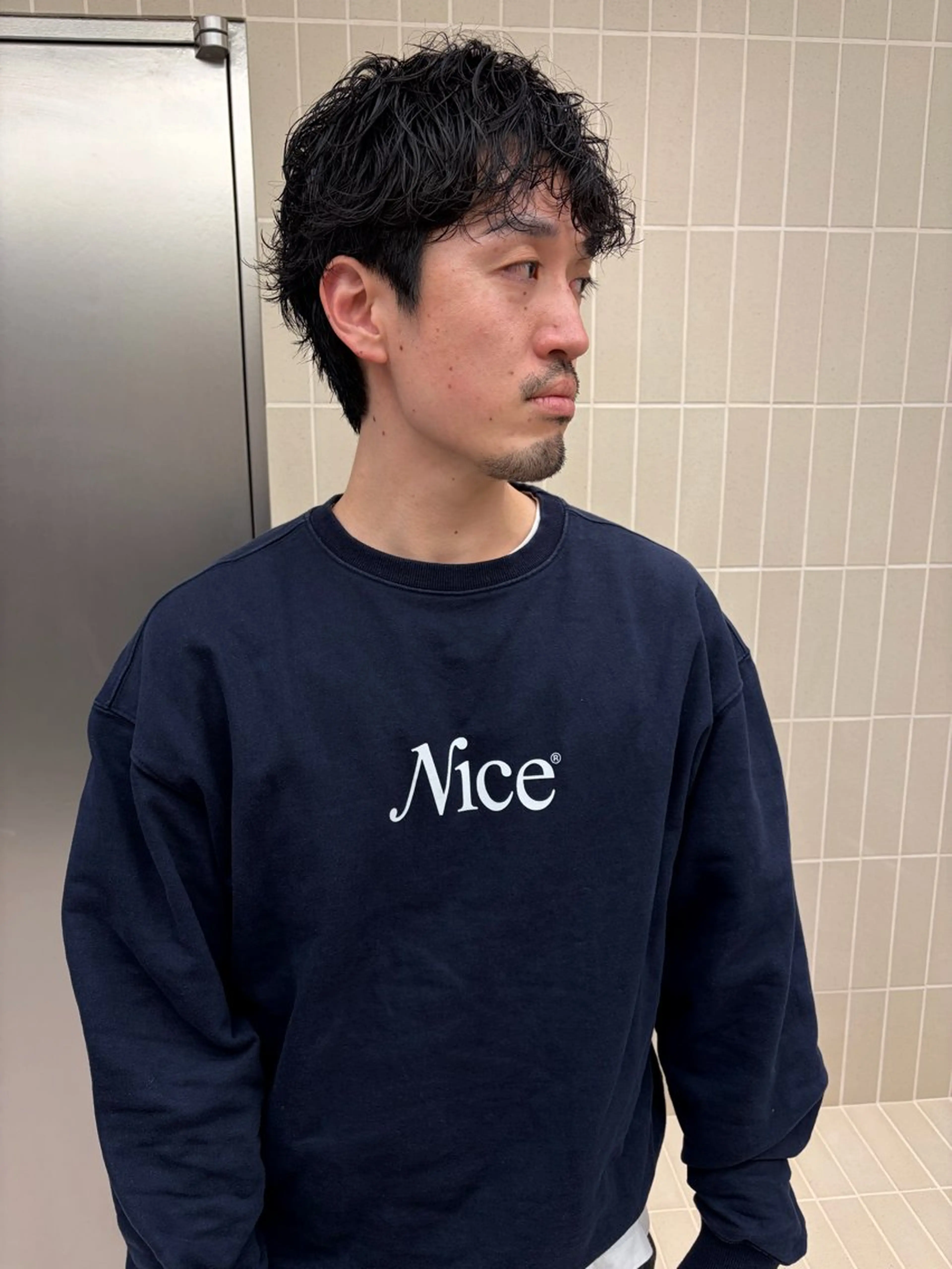 ミディアム パーマ メンズ ミディアムパーマ メンズパーマ レイヤーカット カット パーマ 💈メンズパーマ& カット💈小林真也のヘアスタイル