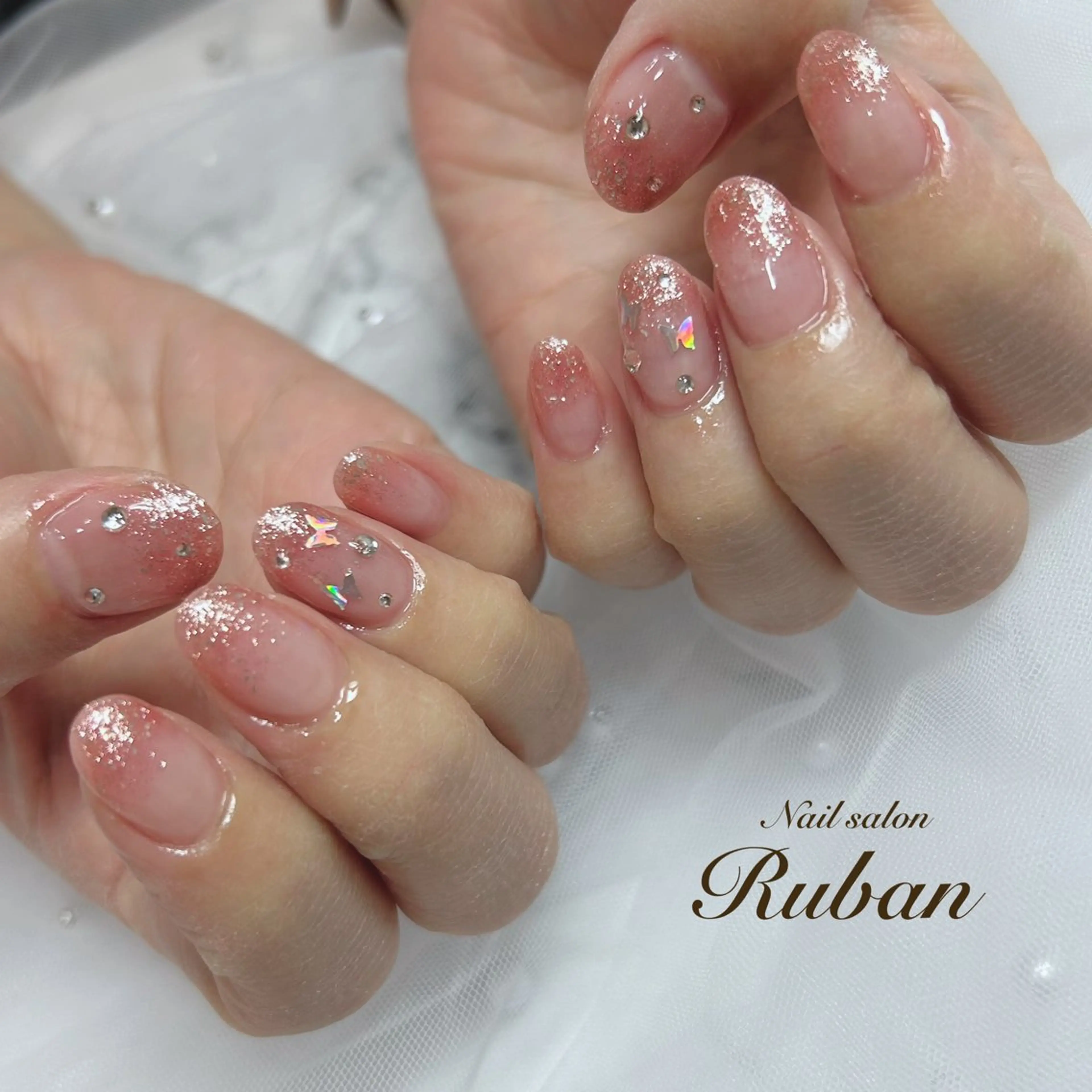 ネイル グラデーション ラメ(グリッター) ラメグラデーション Nail salon Ruban所属・Nail salon Rubanのネイルデザイン
