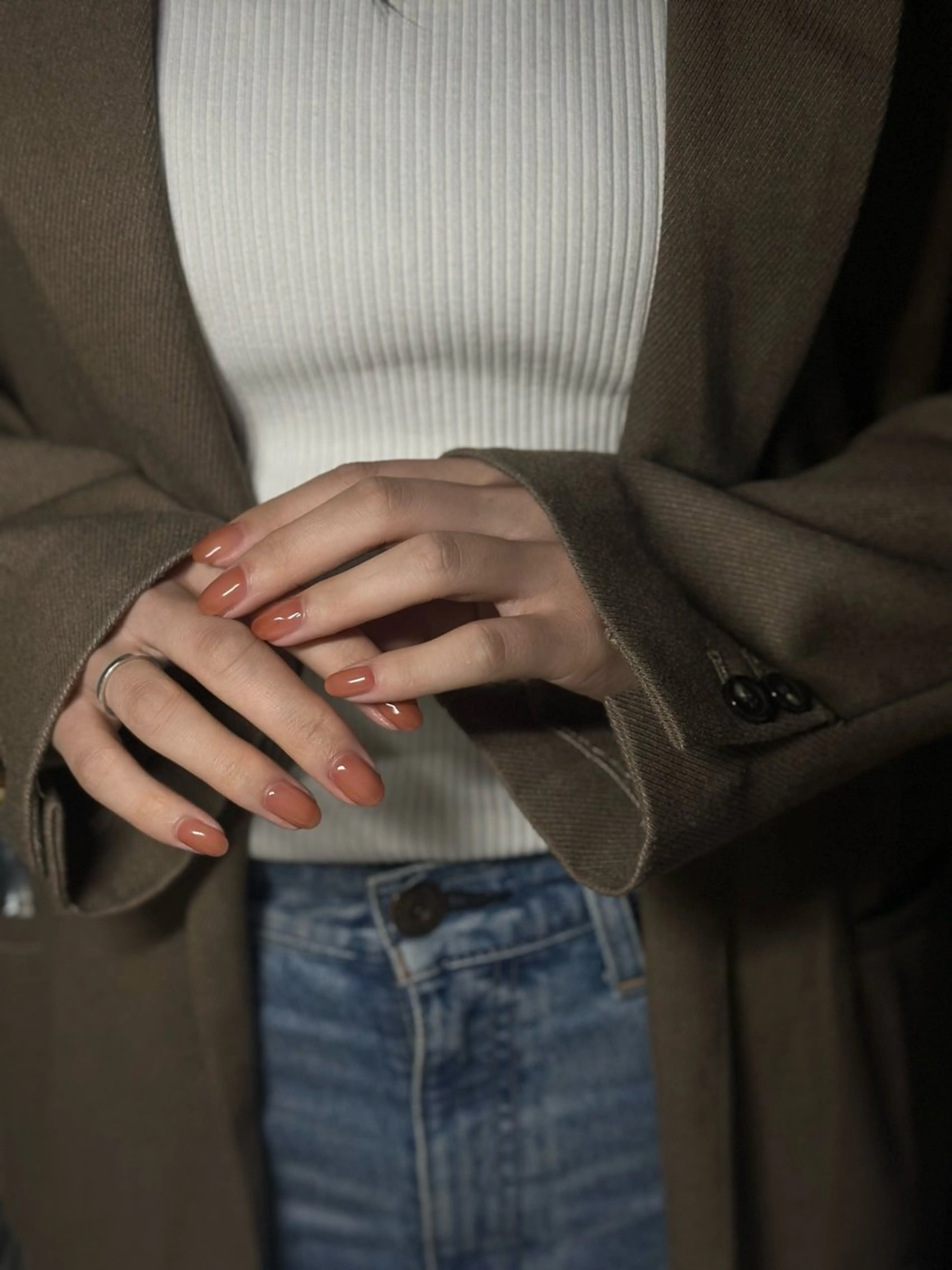 ネイル ワンカラーネイル ハンドネイル m o m o / 高岡ネイルのネイルデザイン