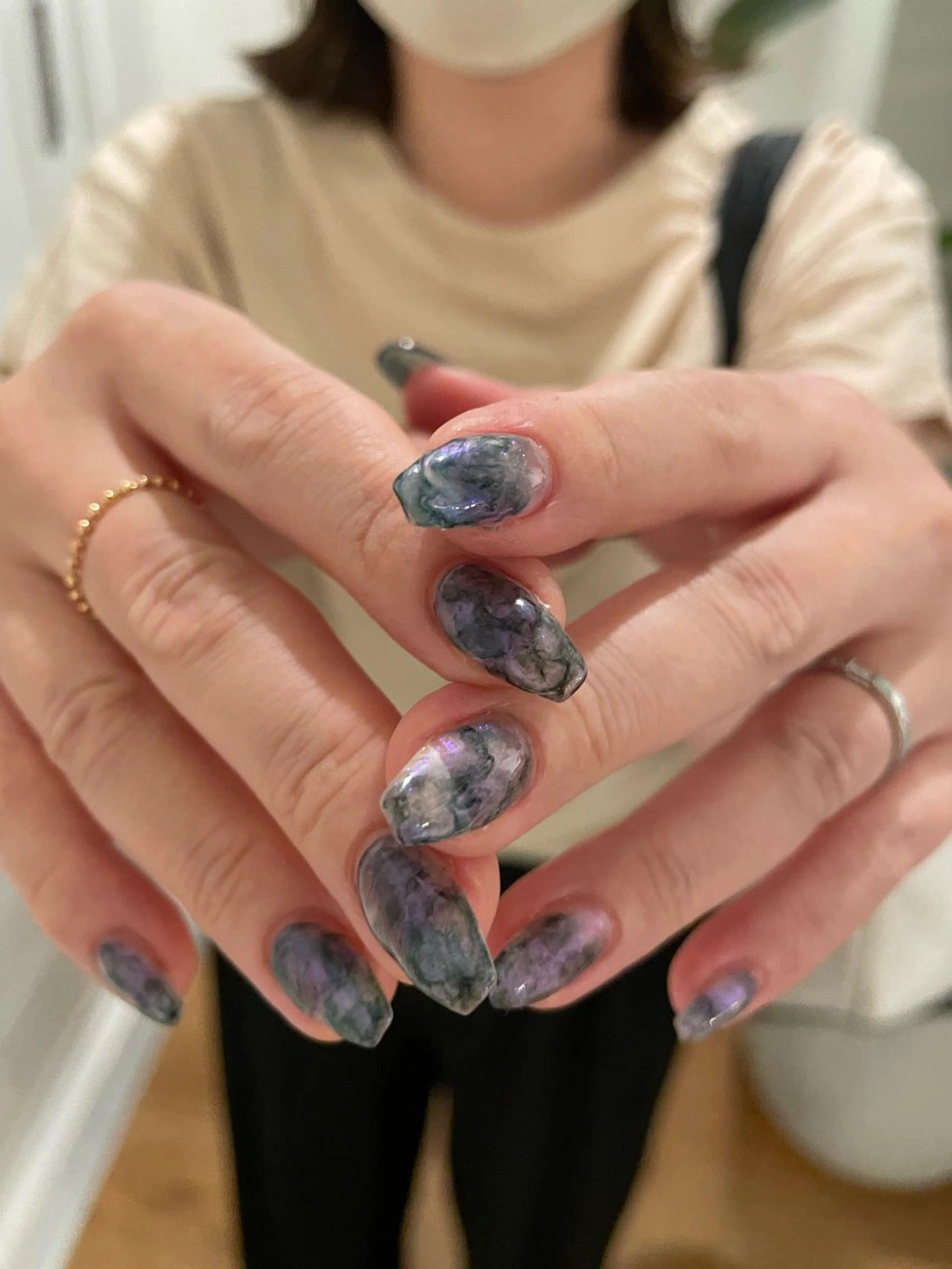 ネイル オーロラネイル hachi所属・hachi__ nao_のネイルデザイン