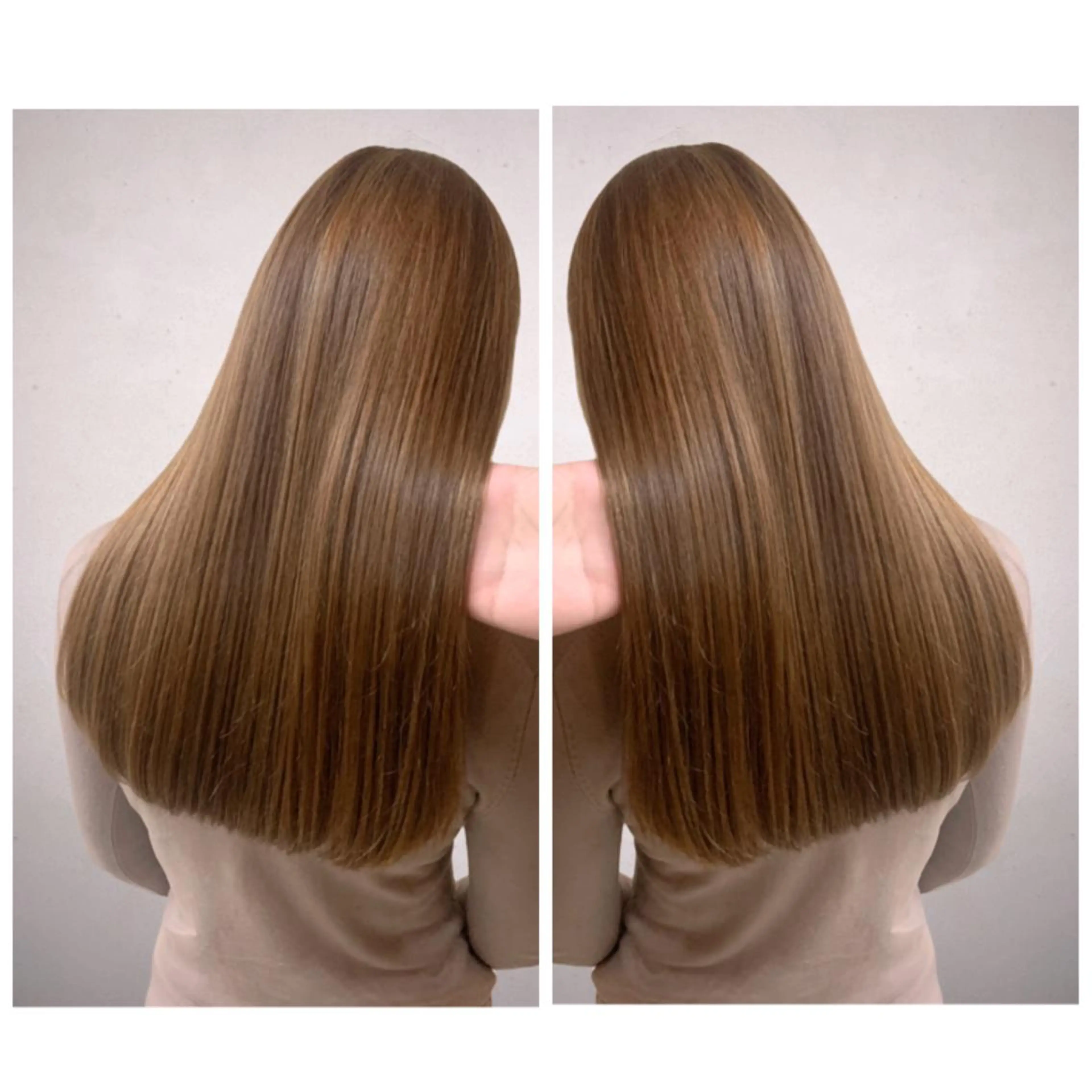 ロング カラー ショートボブ デザインカラー ハイライトカラー ボブ くびれヘア 縮毛矯正 トリートメント 京都大人女性ショート 徒歩1分/秋山のヘアスタイル