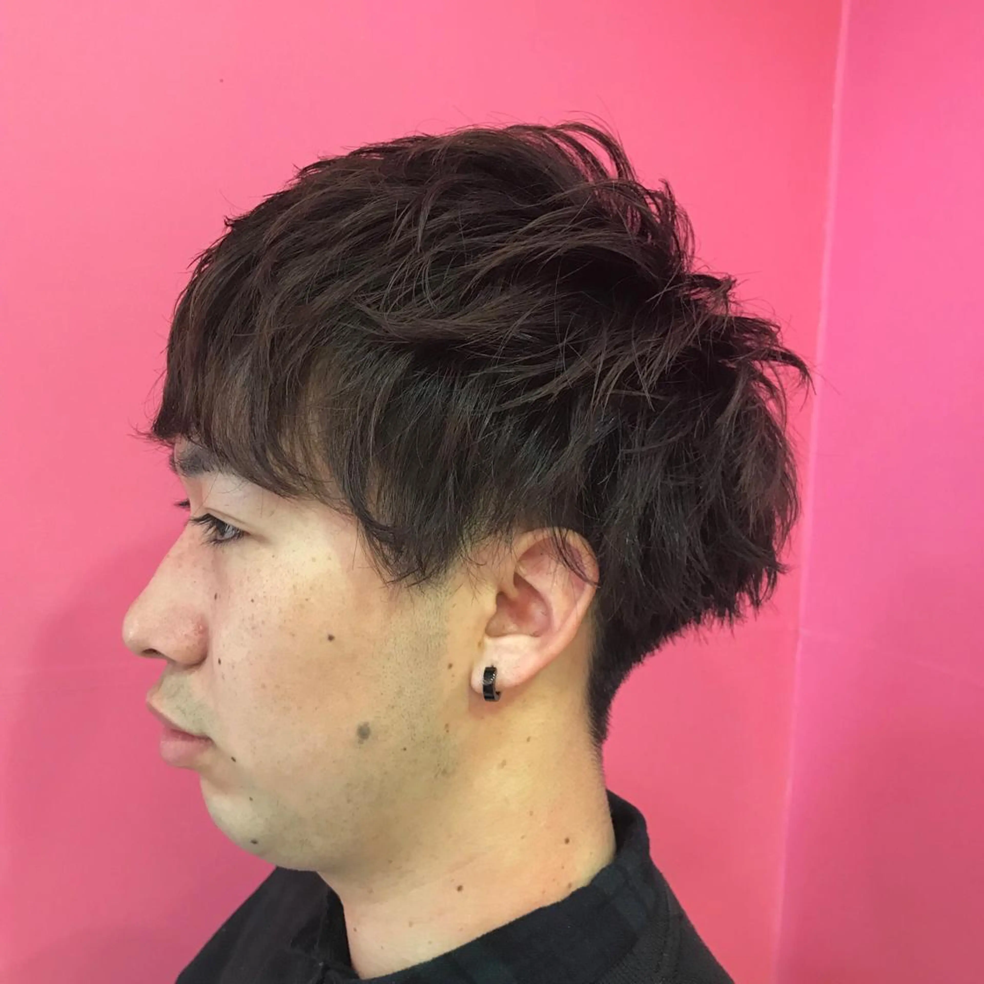 ショート パーマ メンズ マッシュ メンズパーマ ニュアンスパーマ カット Vir by browのヘアスタイル