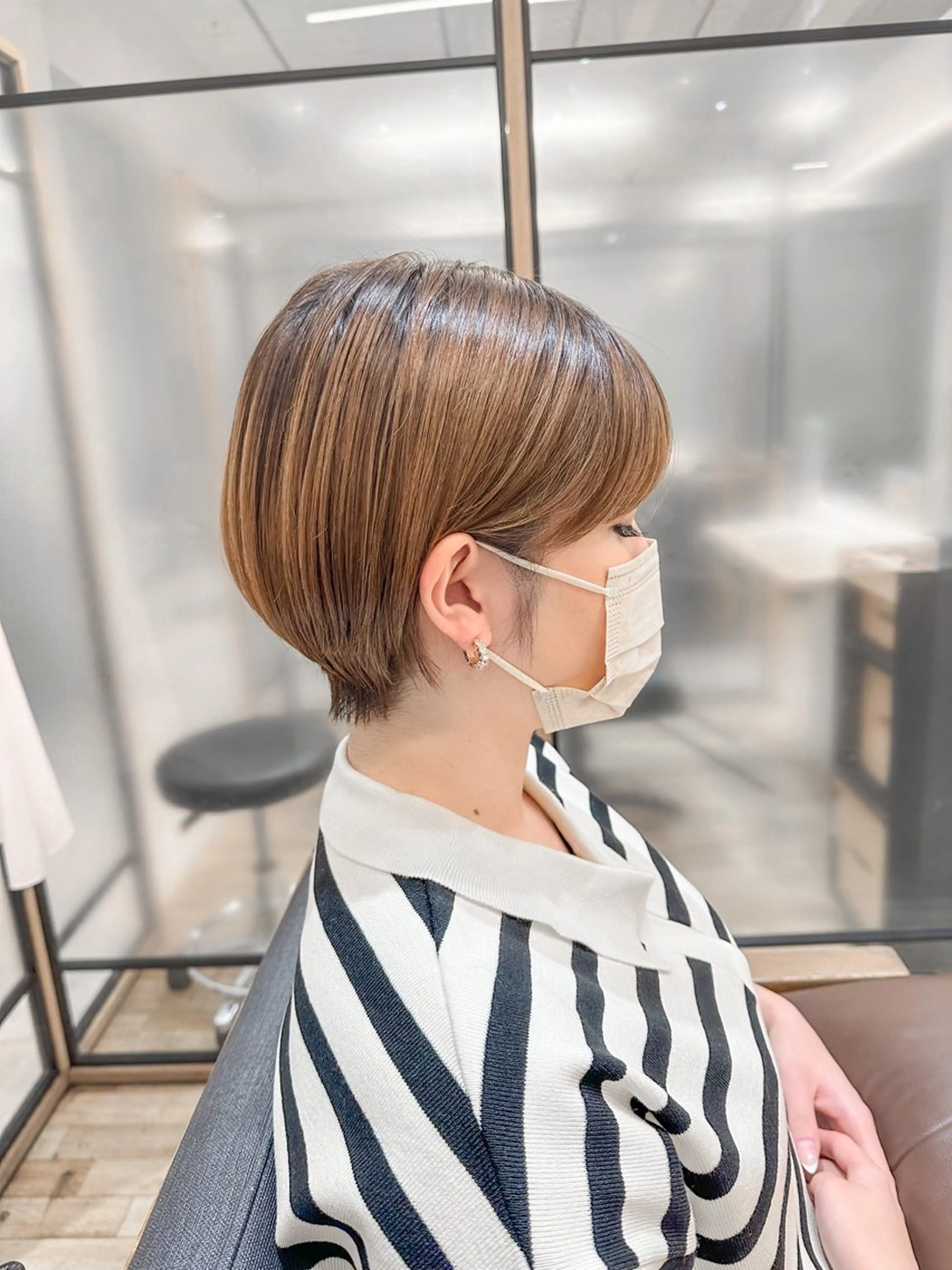 ショート カット ヘアカラー トリートメント シノハラ ガクト ショート/白髪ぼかしのヘアスタイル