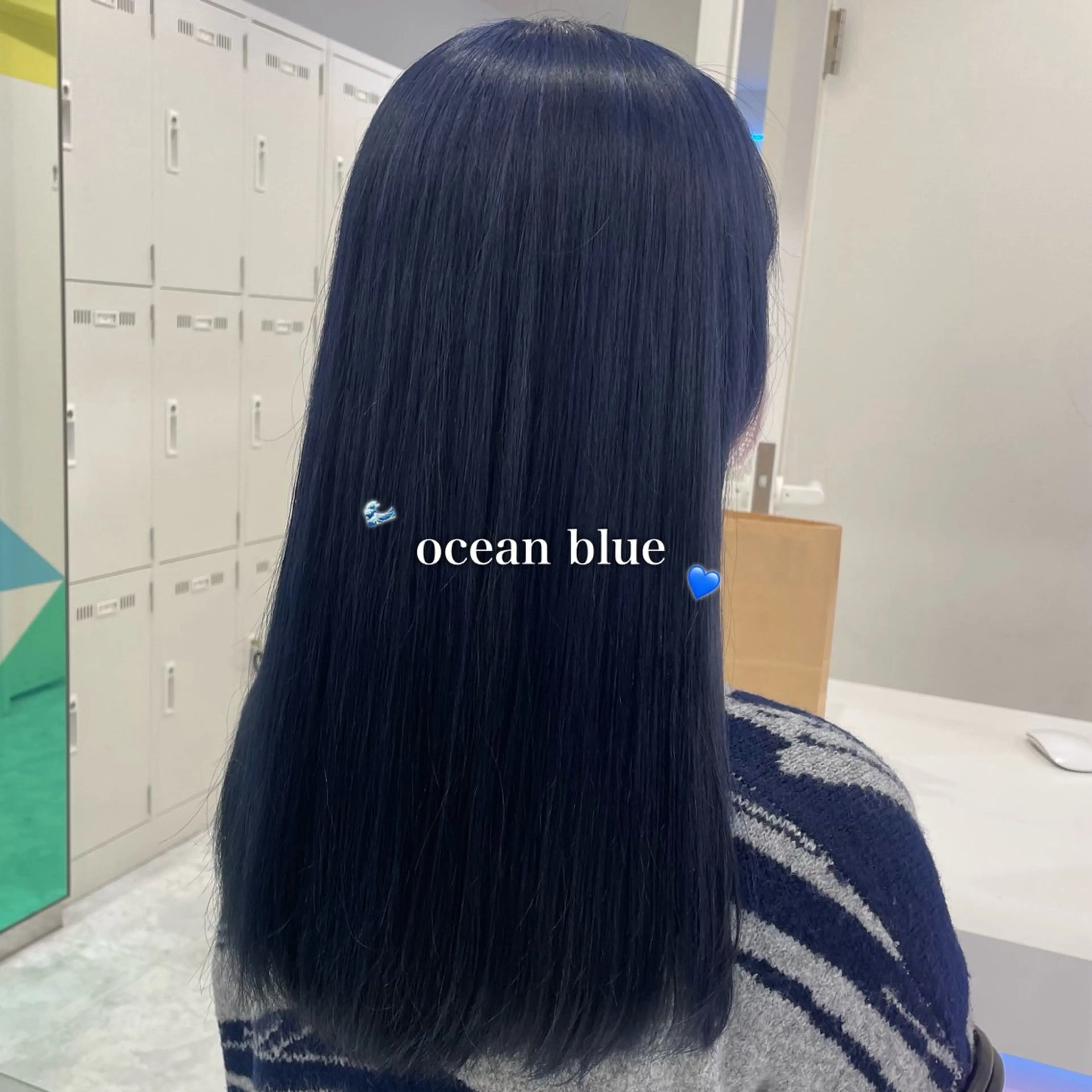 ロング カラー 韓国っぽ♡寒色/暗髪 🫧MOEKA🦋のヘアスタイル