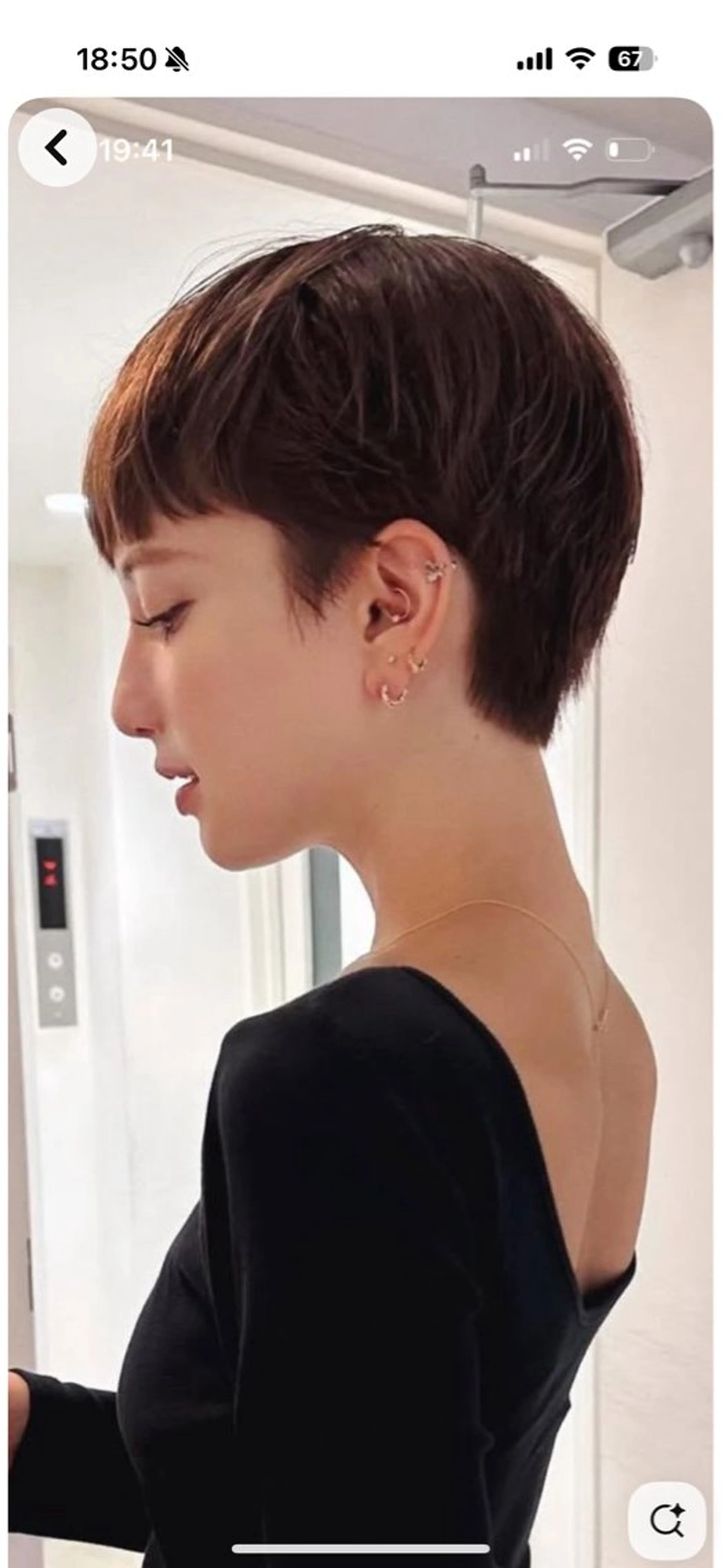 ショート カラー カット ヘアカラー トリートメント 表参道/赤み無し 透明感 colorのヘアスタイル