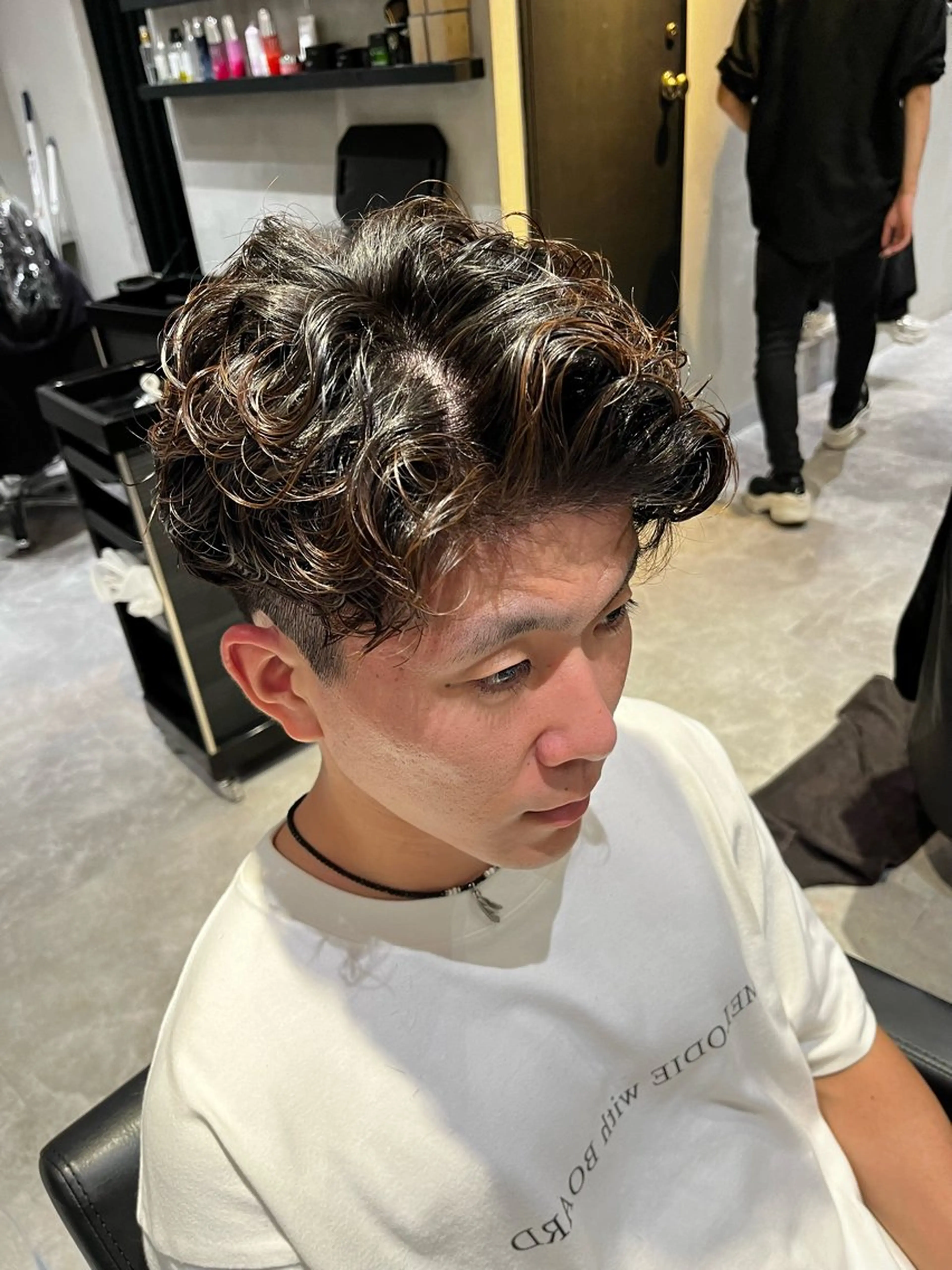 パーマ メンズ カット パーマ トリートメント ヘアセット 👑メンズパーマの 天才店長望月👑のヘアスタイル