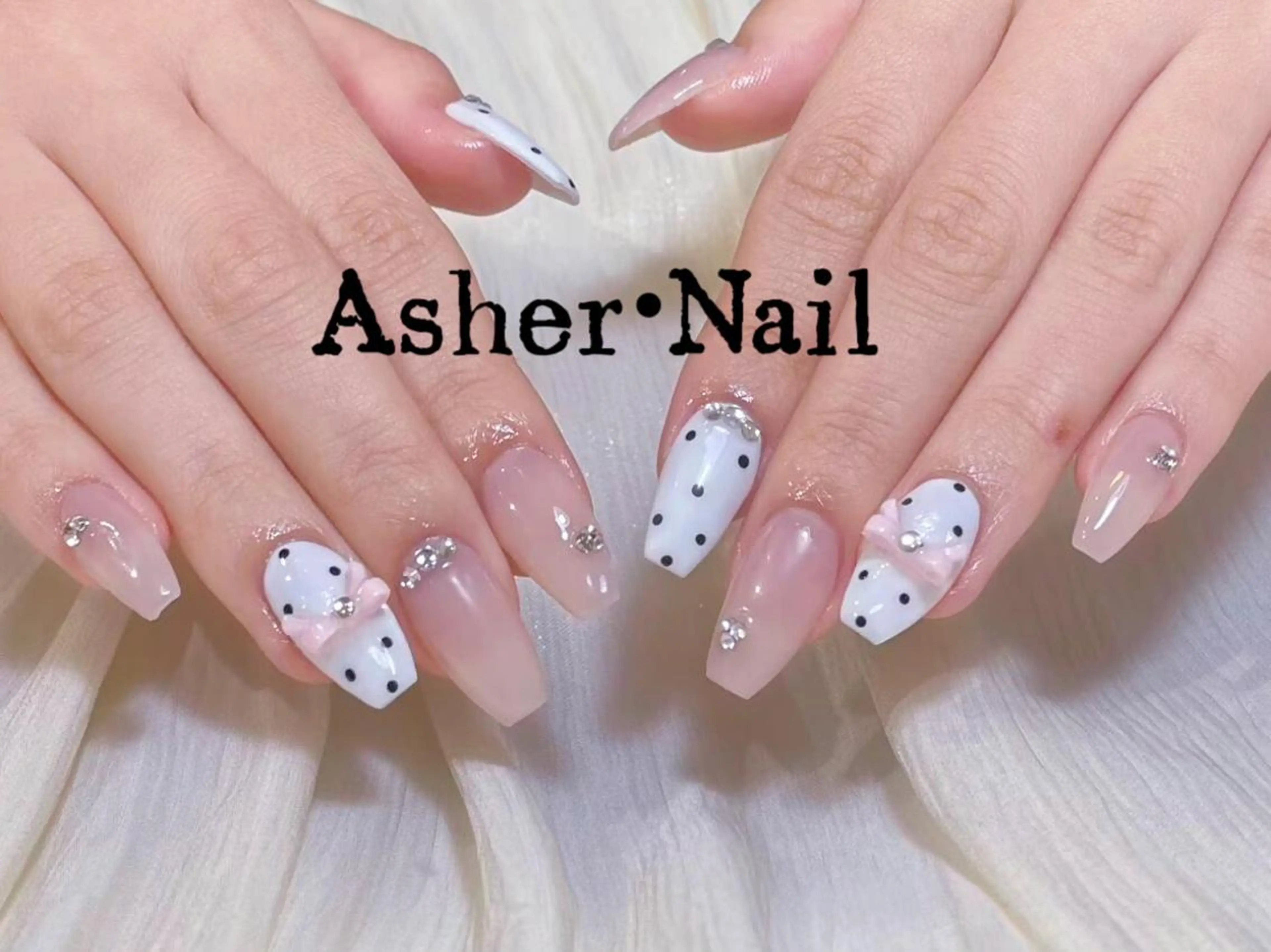 ネイル ハンドネイル ハンドケア Asher-Hana 🎗のネイルデザイン