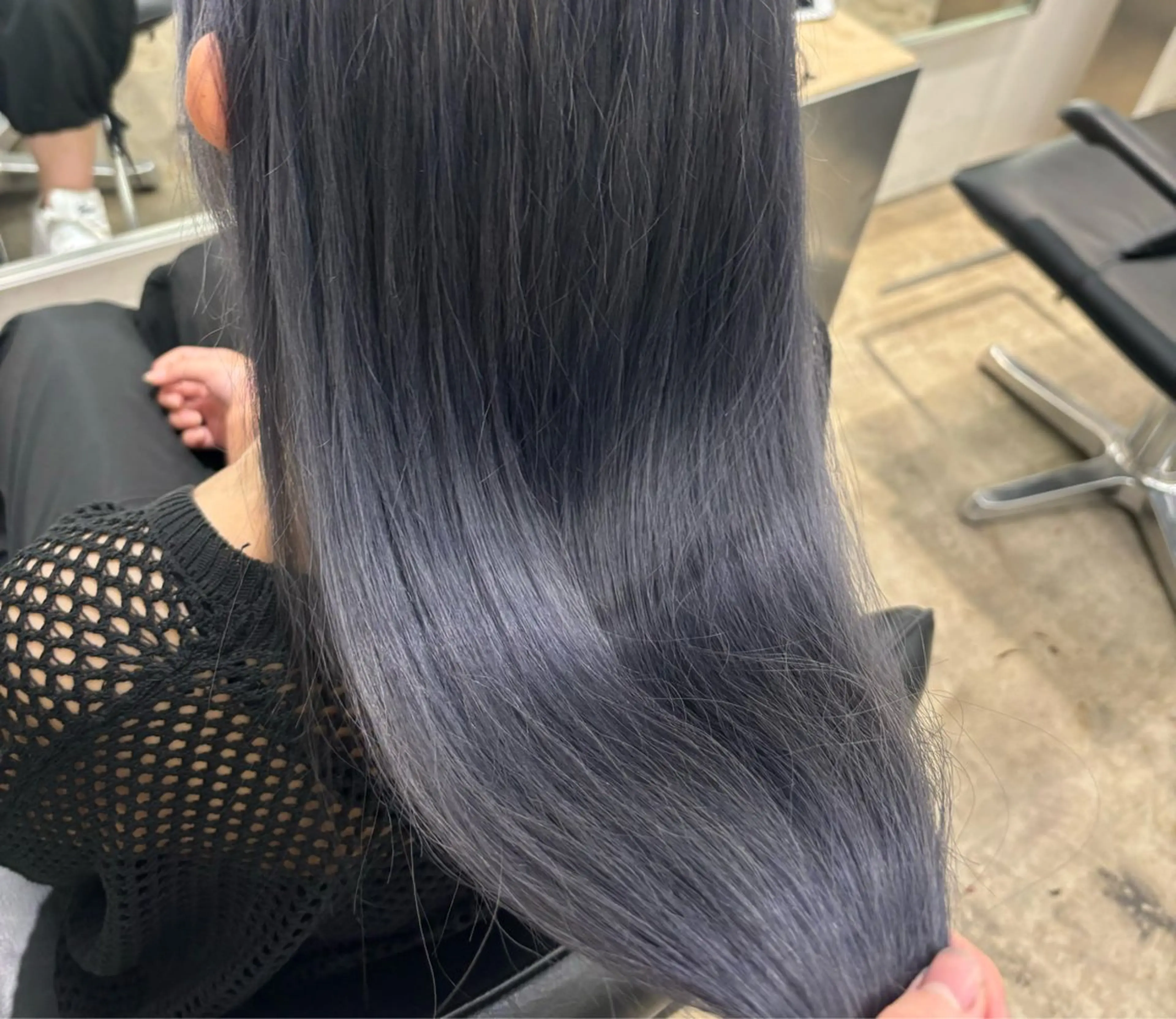 ロング カラー アッシュ ブルーカラー ブルーアッシュ るか/ハイトーン🩵 /ダブルカラー🌟のヘアスタイル