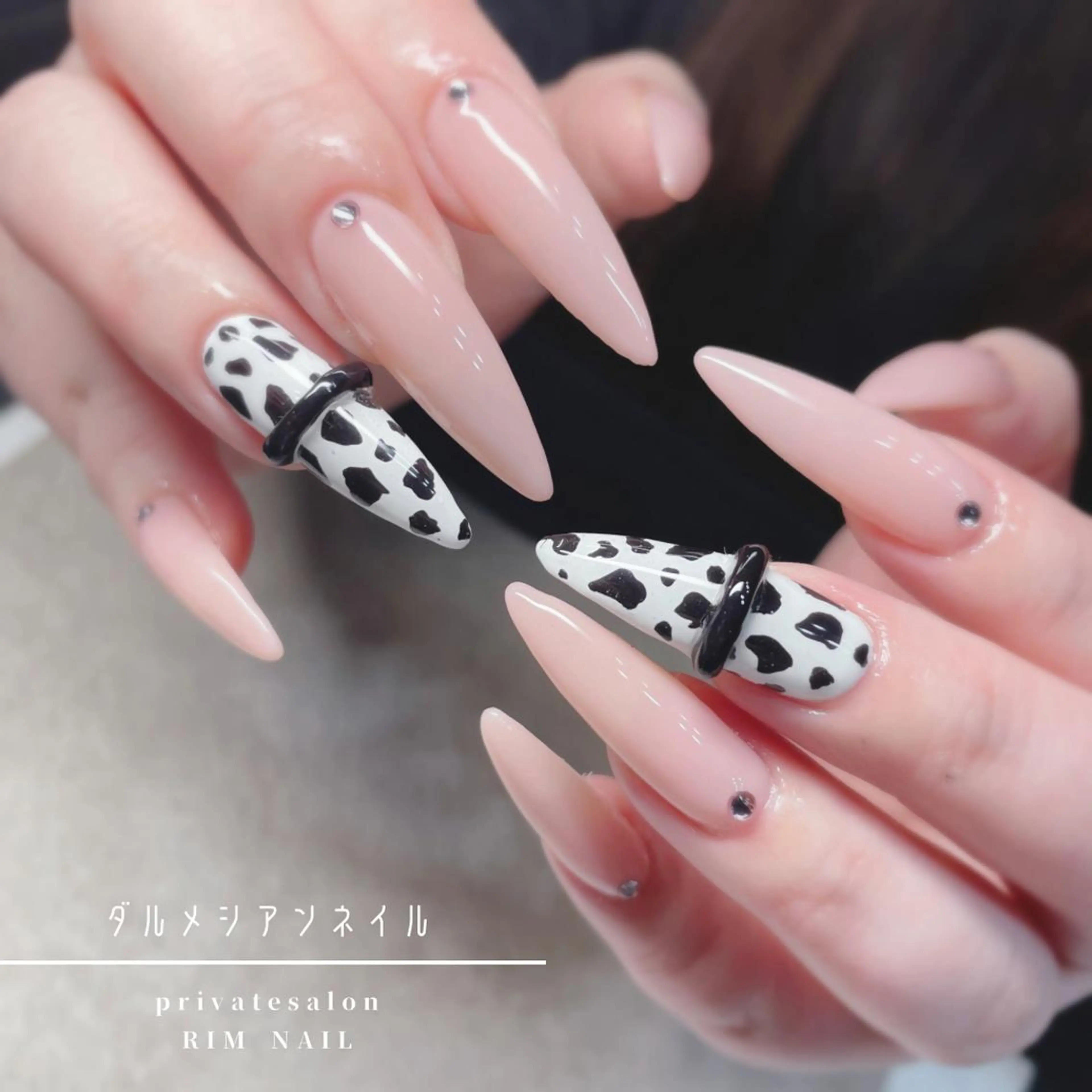 ネイル ジェルネイル ストーンネイル ハンドネイル RIMNAIL リムネイルのネイルデザイン