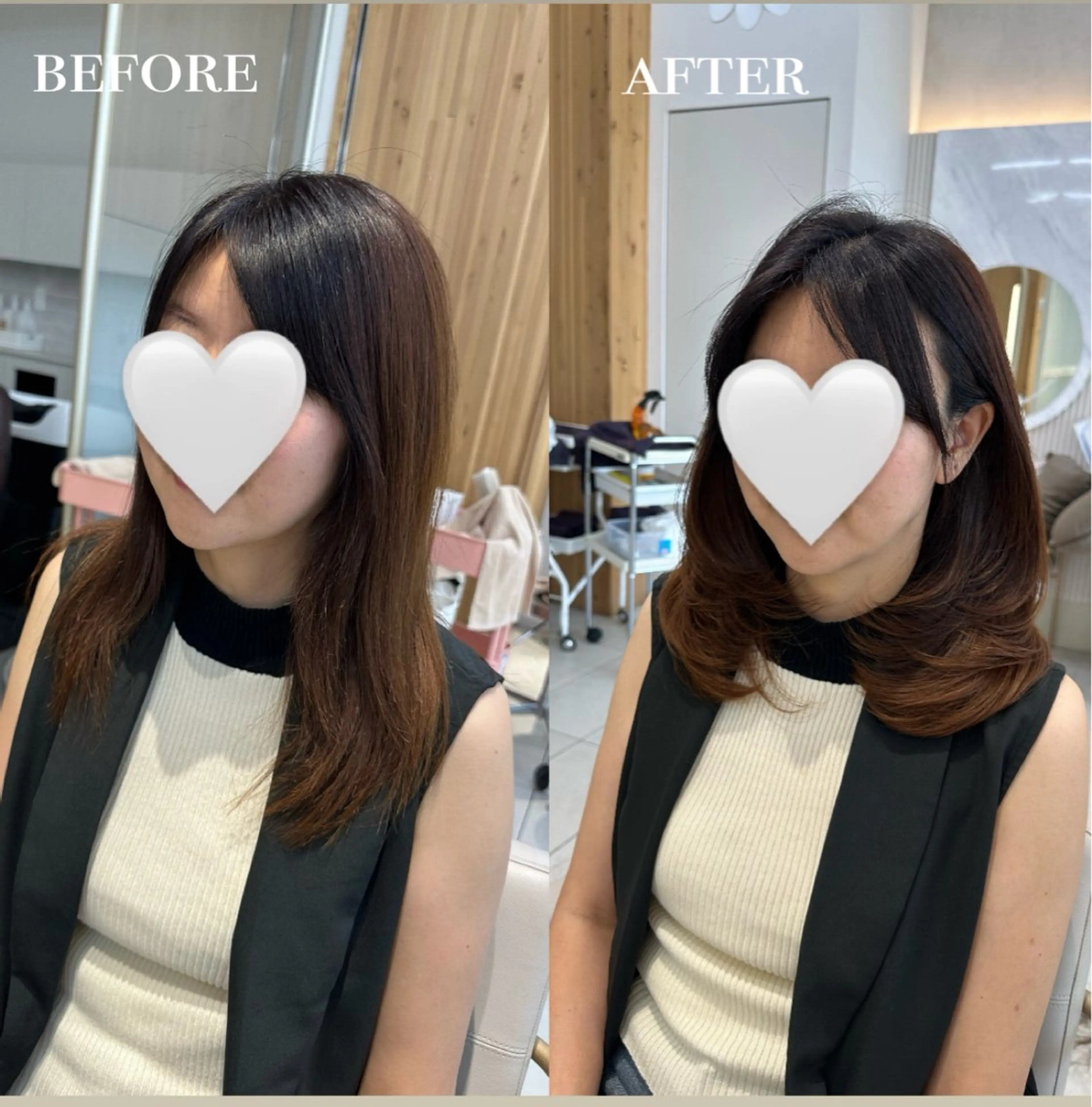 セミロング oto🎀×美髪× シースルー前髪🤍のヘアスタイル